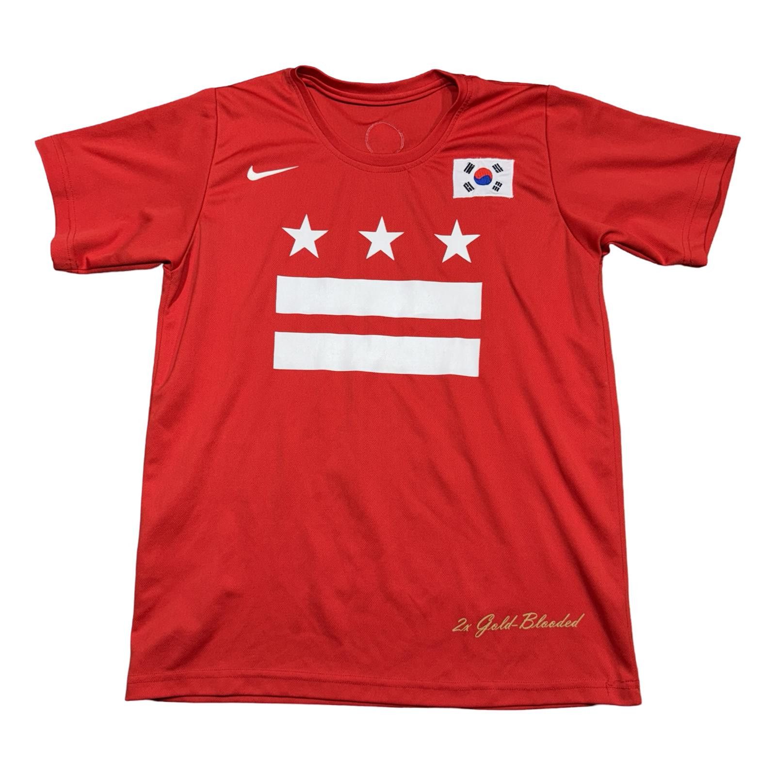 Nike Nike South Korea Red Gold Blooded Basketball Jersey Size US XL / EU 56 / 4 - 1 Thumbnail