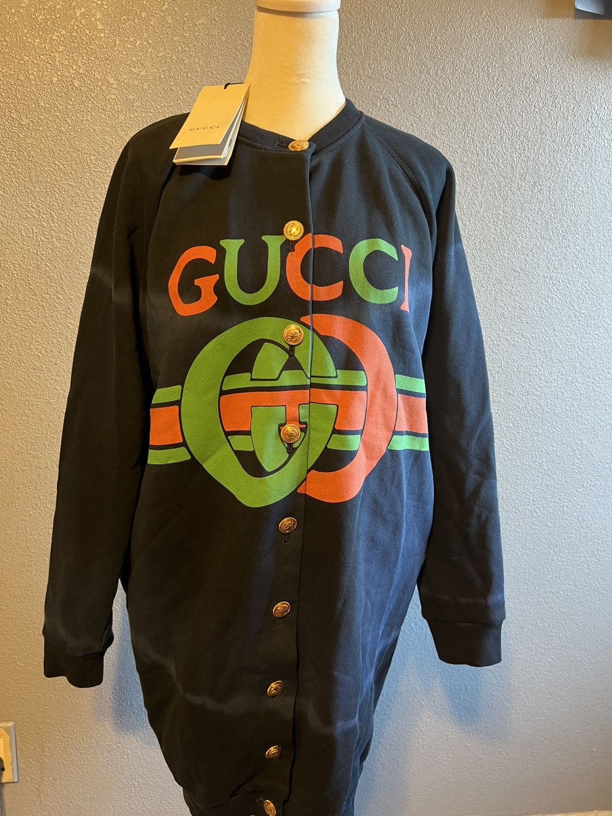 Gucci Gucci print cardigan sweater Size XXS / US 00 / IT 34 - 1 Thumbnail