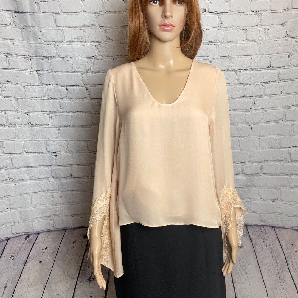 CAMI NYC New $247 Cami NYC Dustin Top Blouse Nude Size S Size S / US 4 / IT 40 - 3 Thumbnail