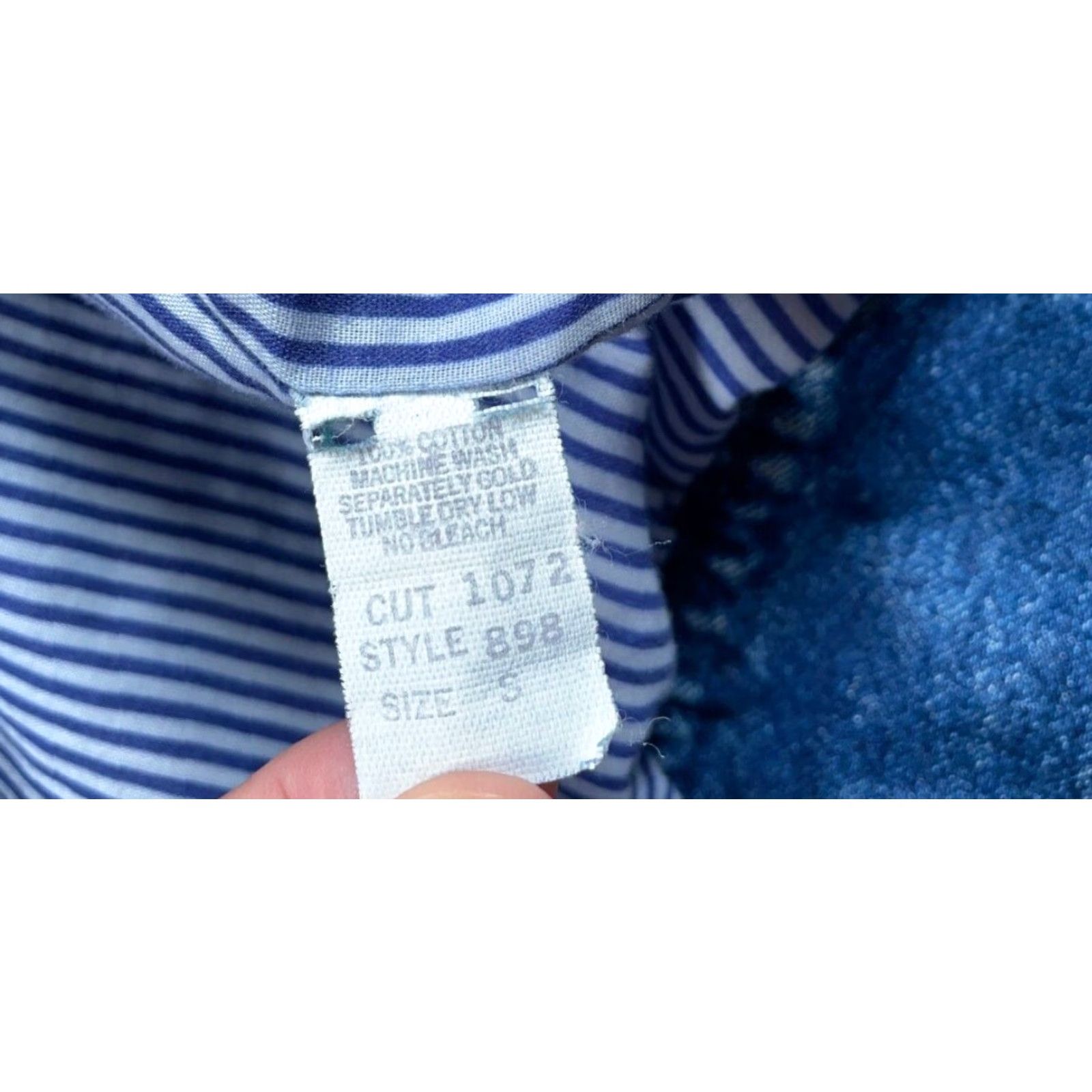 Denime Vintage 90s Oversized Denim Blazer Women's Small Casual Cotton Blue Stone Wash Size S / US 4 / IT 40 - 5 Thumbnail
