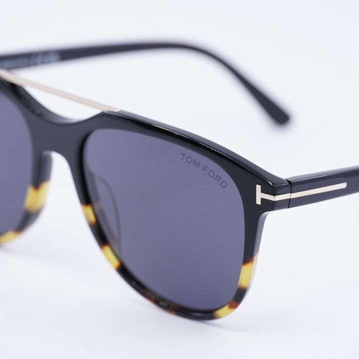 Tom Ford Tom Ford FT1098 05A Damian-02 Sunglasses Black Aviator Frame Size ONE SIZE - 8 Thumbnail