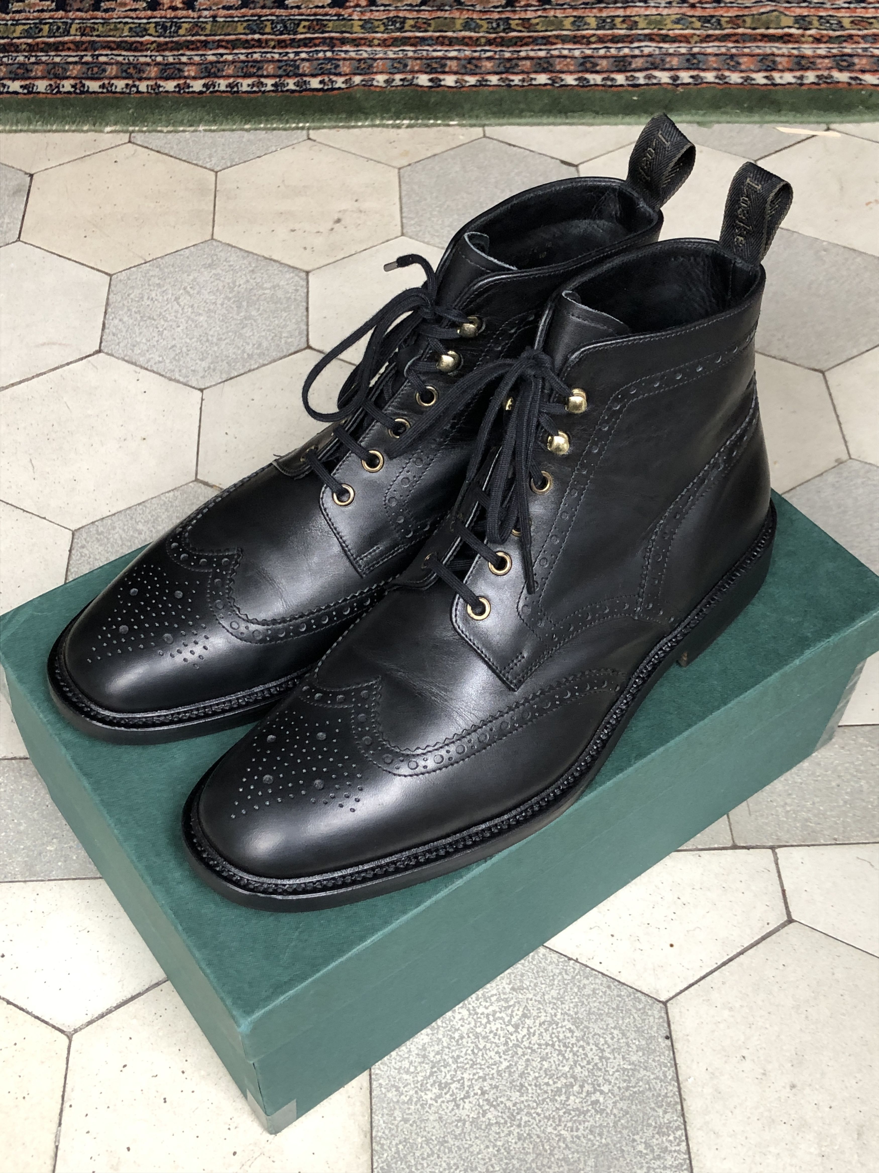 Loake Loake "Burford 2" brogue boots customised UK 10 Size US 11 / EU 44 - 1 Thumbnail