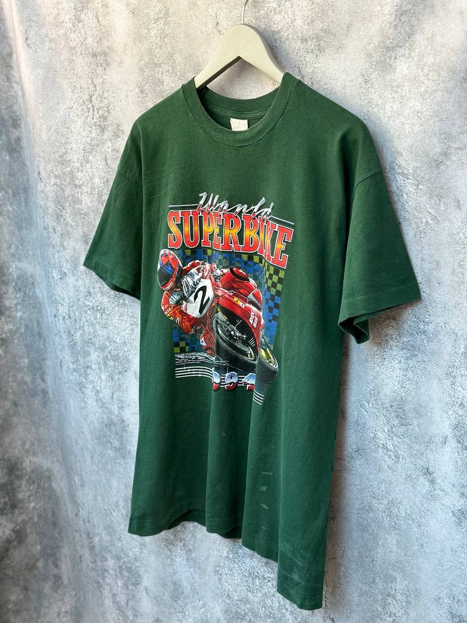 Vintage Carl Fogarty World Super Bike 1994 Vintage Ducati #2 T-Shirt Size US M / EU 48-50 / 2 - 2 Thumbnail