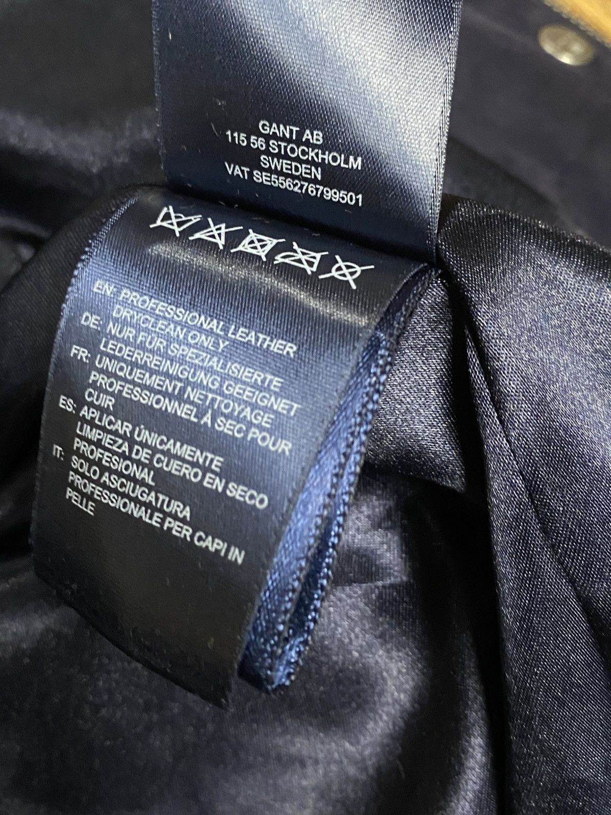 Gant Gant Dark Blue Suede Goat Leather Light Bomber Jacket Men’s Size US S / EU 44-46 / 1 - 6 Thumbnail