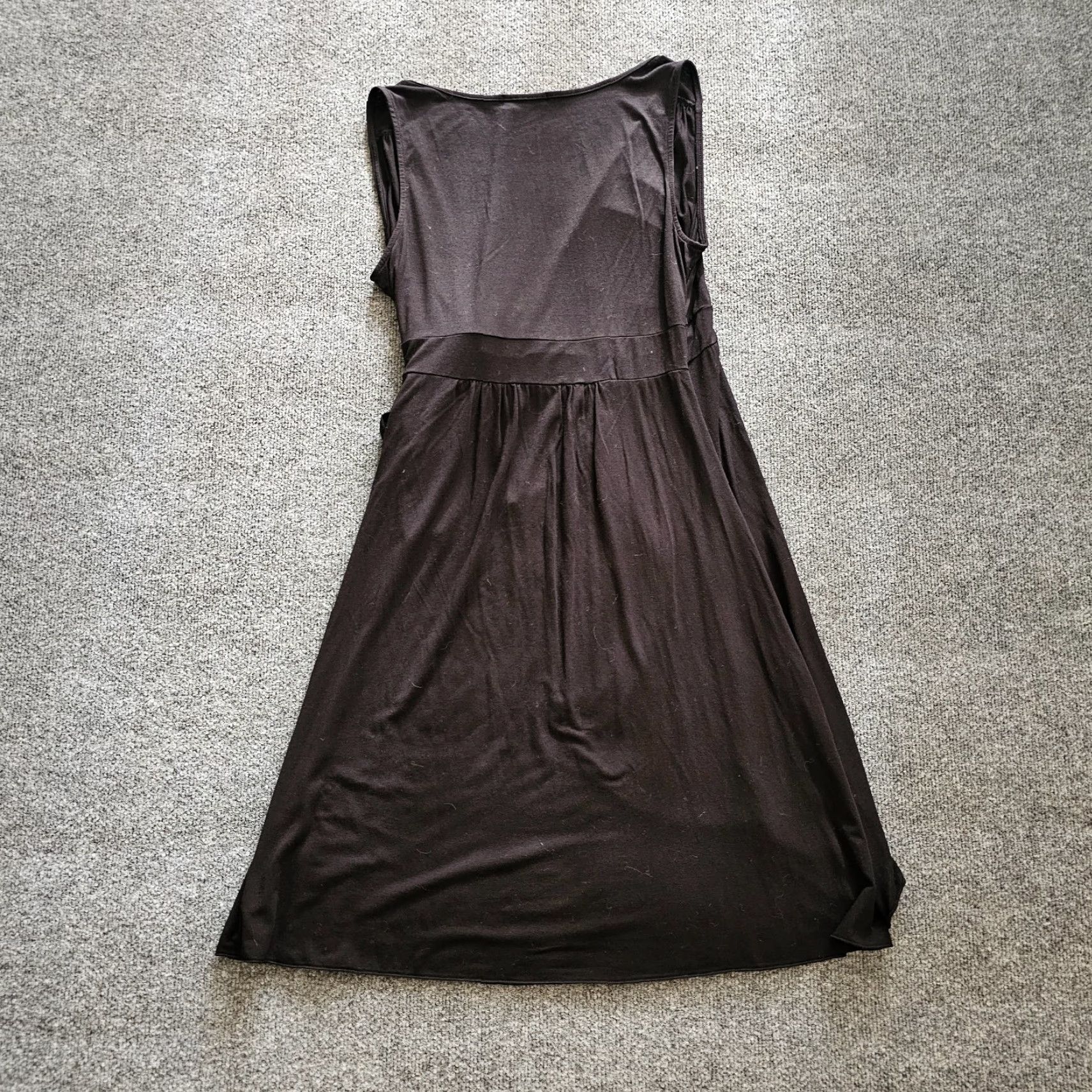 Vintage FRESH PRODUCE Dress Women Small Black Wrap Front Sleeveless V Neck Basic Casua Size S / US 4 / IT 40 - 7 Thumbnail