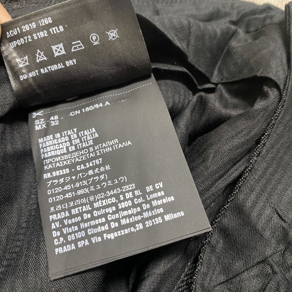 Prada Fall 2019 Runway PRADA Black Trouser Size US 33 - 22 Thumbnail