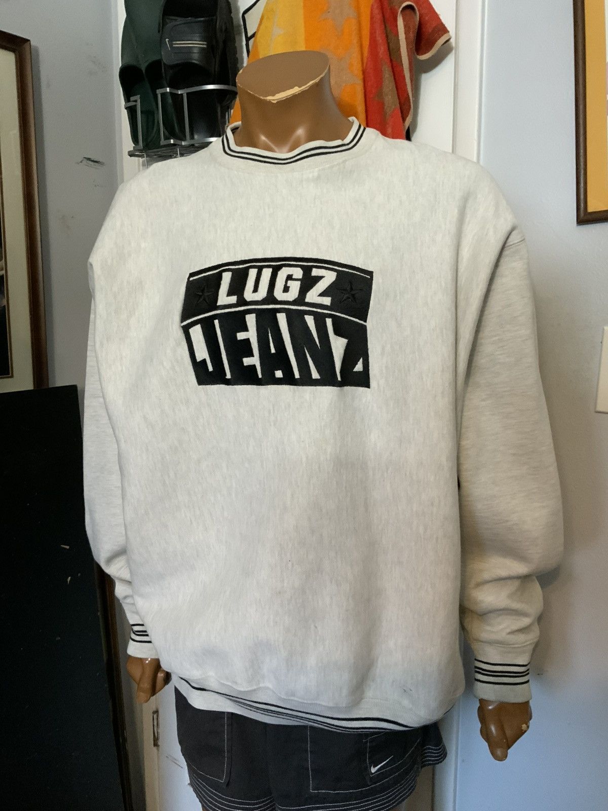 Lugz × Vintage Vintage 90s Y2K 2000s Lugz Jeanz Weave Crewneck Sweatshirt Size US XXL / EU 58 / 5 - 9 Thumbnail