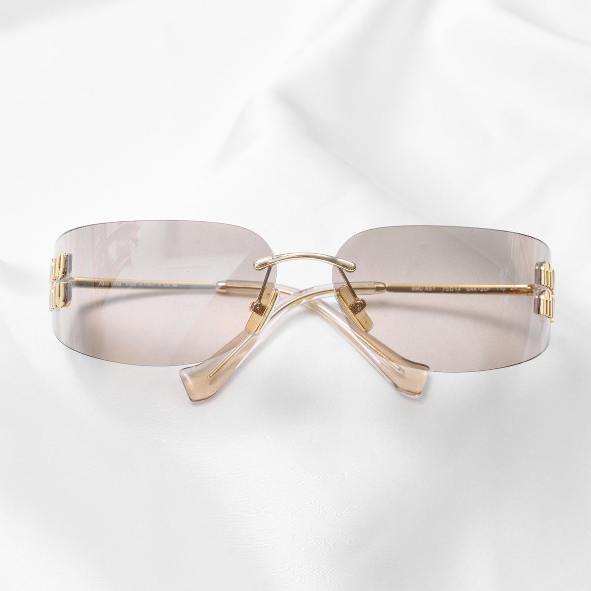 Miu Miu MIU MIU 0MU A51S 5AK20P SUNGLASSES Size ONE SIZE - 6 Thumbnail