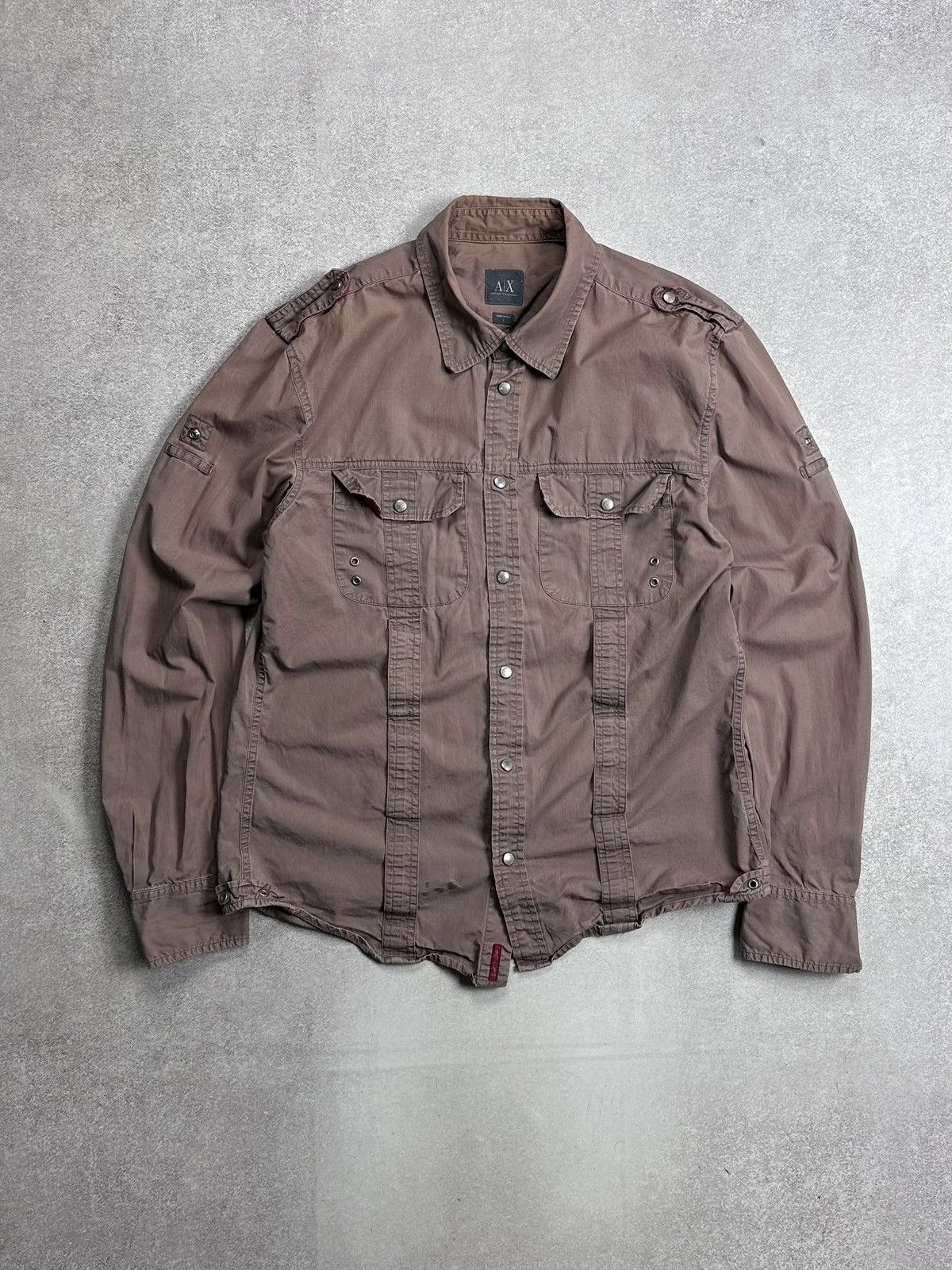 Armani Vintage Armani Exchange Grunge Y2K Shirt L Size US L / EU 52-54 / 3 - 1 Thumbnail