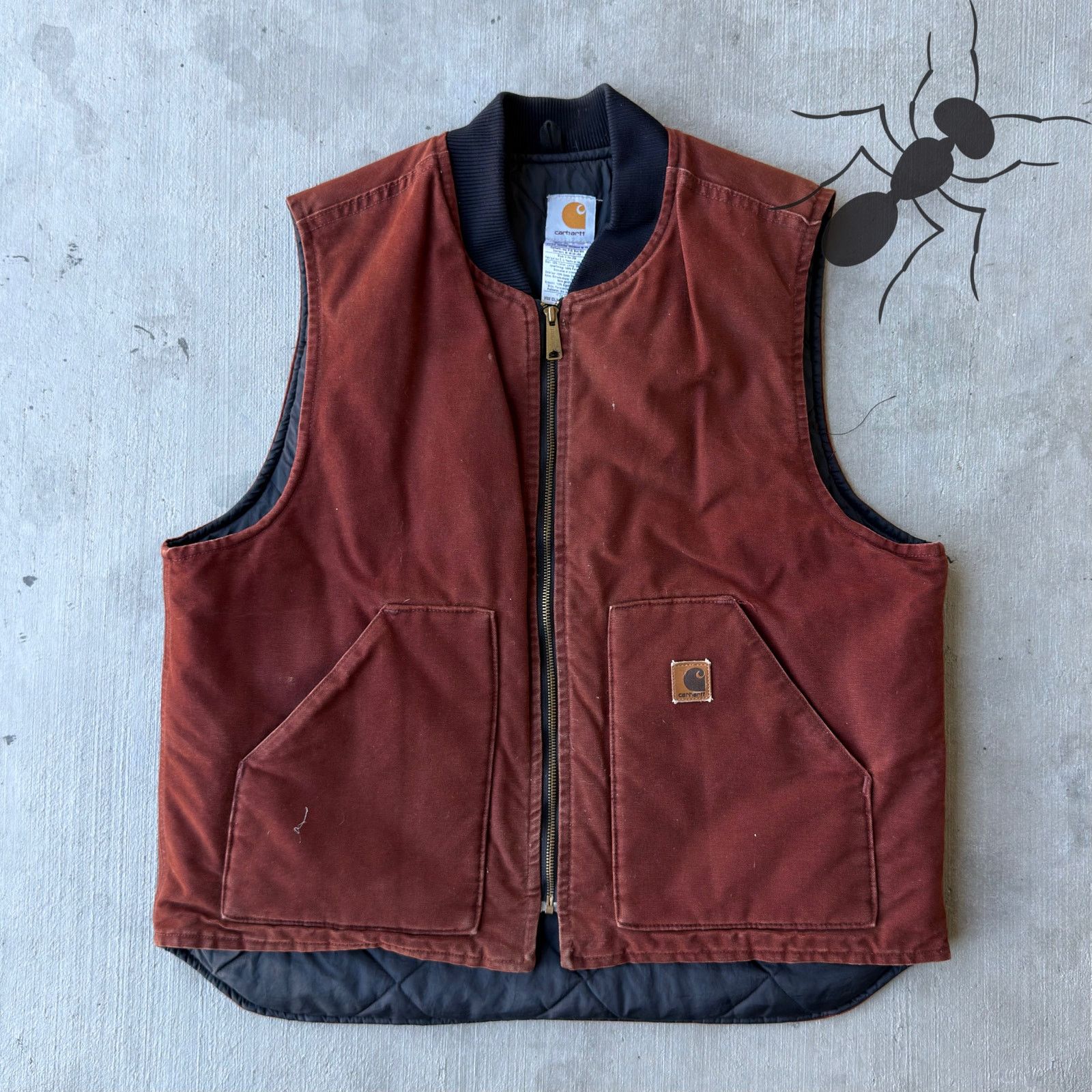 Carhartt × Vintage Carhartt V02 CLY red work wear vest Size US XL / EU 56 / 4 - 1 Thumbnail