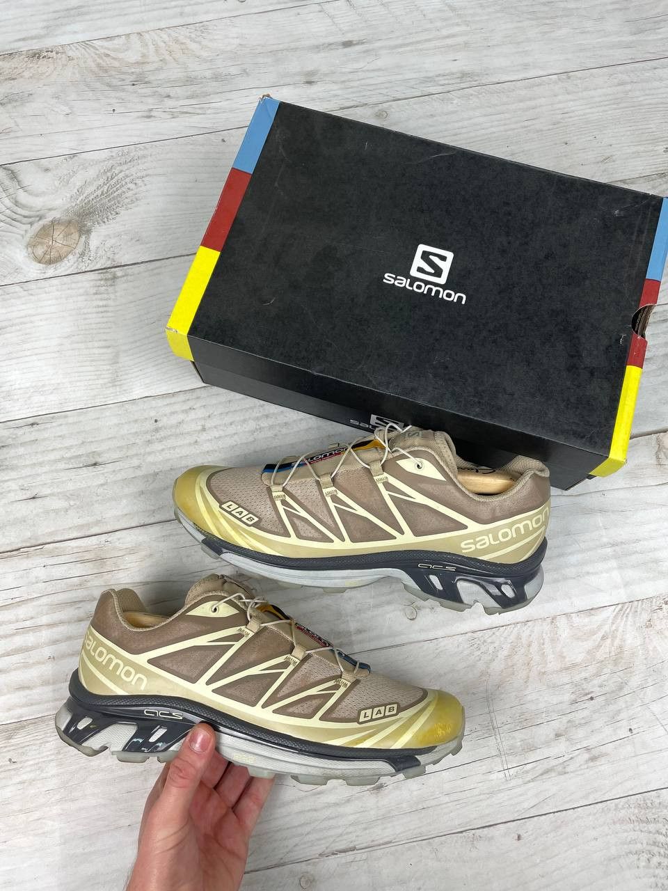 Salomon Salomon XT-6 Clear Safari Vanila Ice Sneakers Men Size US 10 Size US 10 / EU 43 - 1 Thumbnail