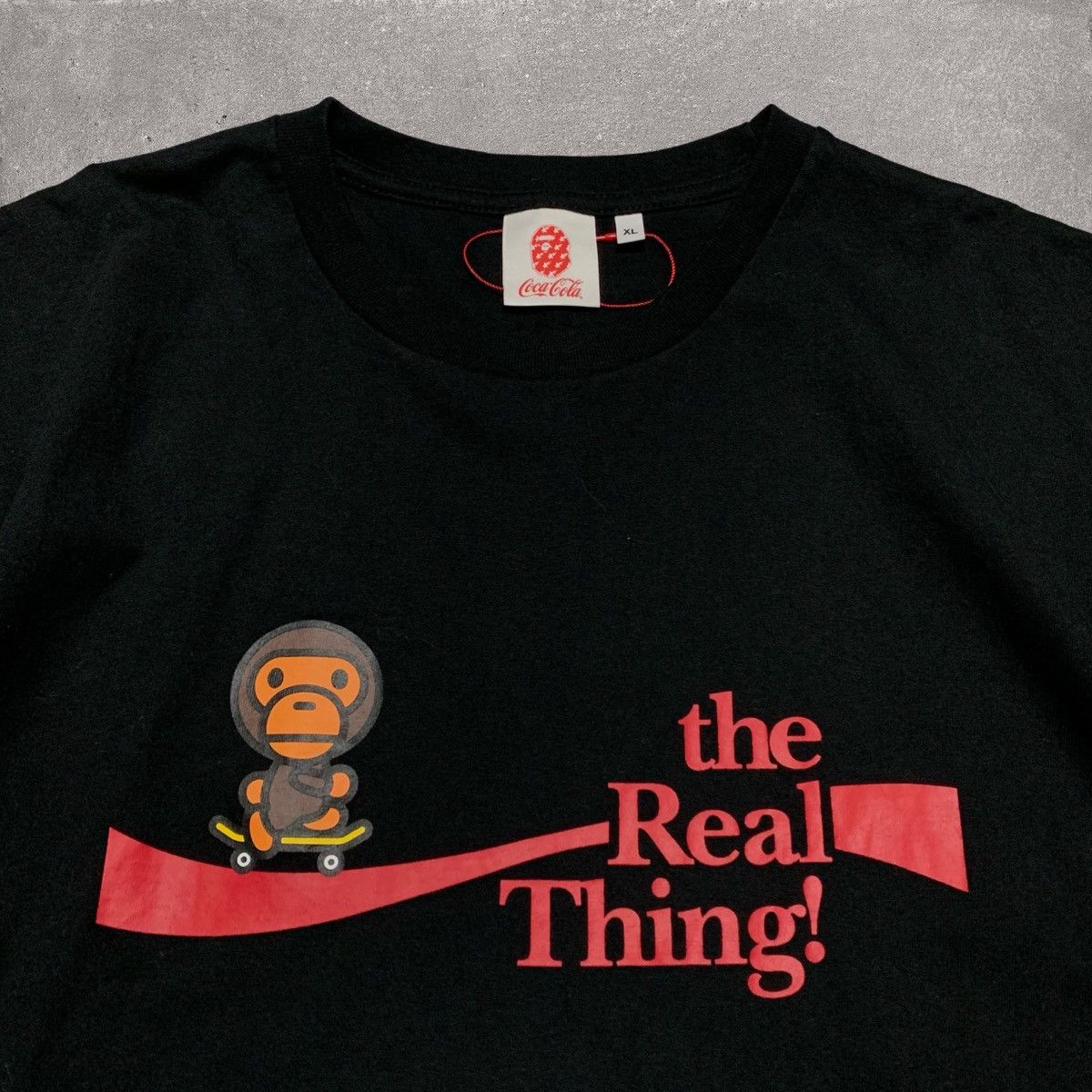 Bape Bape XL Coca Cola Baby Milo Black Tee A Bathing Ape Size US XL / EU 56 / 4 - 3 Thumbnail