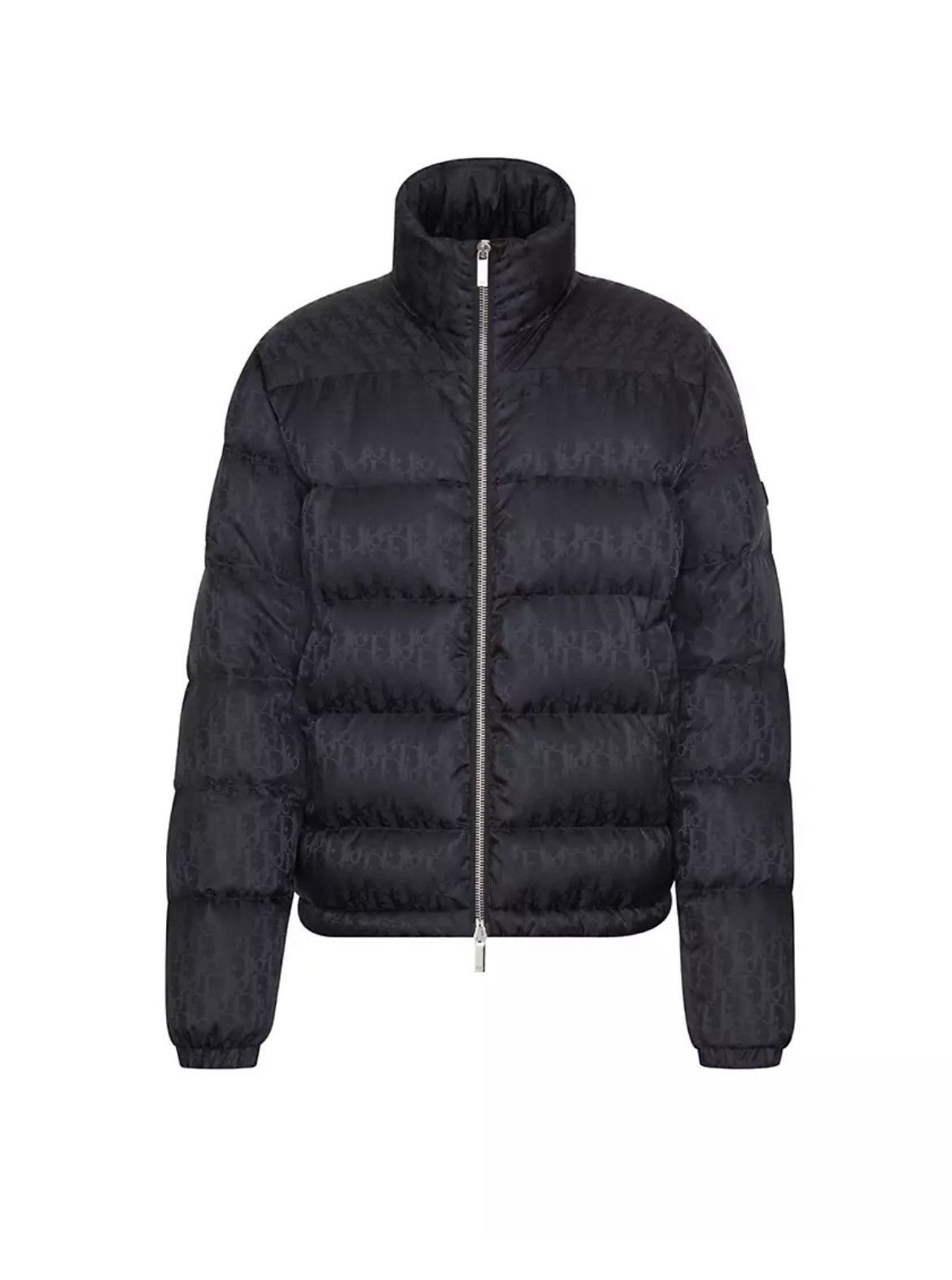 image of Dior Oblique Down Jacket in Black, Men's (Size 2XL)