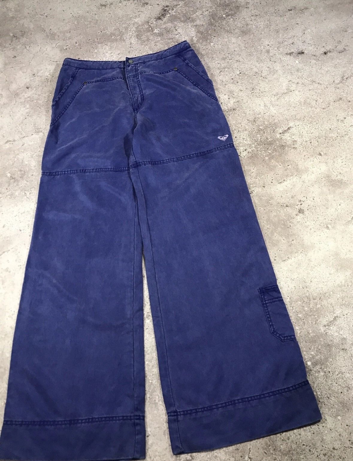 Quiksilver Vintage Quiksilver Y2K Purple Baggy Pants Embroidered Logo Size 27" / US 4 / IT 40 - 2 Thumbnail