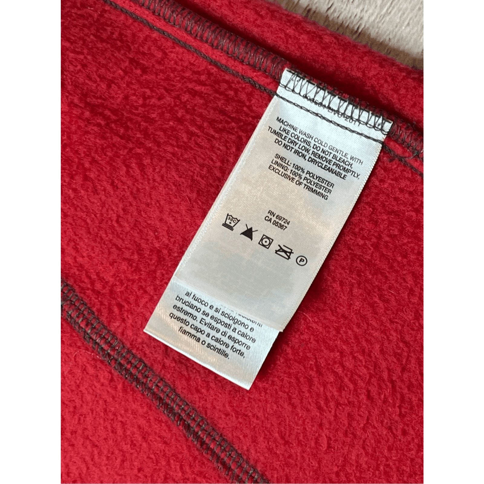 Columbia Columbia Steen Mountain Red Grey Zip Up Fleece Jacket XL Size US XL / EU 56 / 4 - 11 Thumbnail