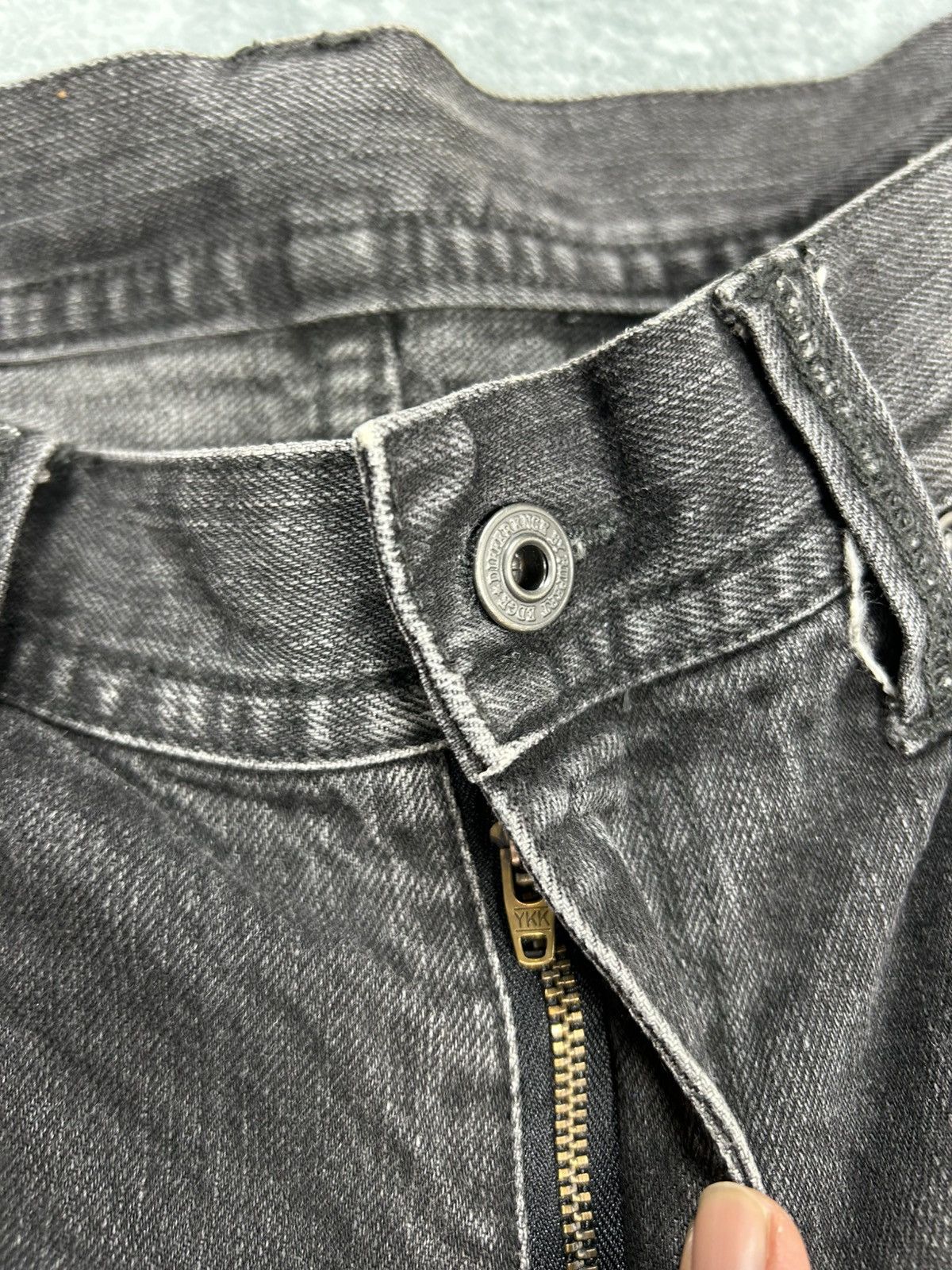 Japanese Brand Rupert Edge Distressed Flared Denim Pants. s0204 Size US 32 / EU 48 - 6 Thumbnail