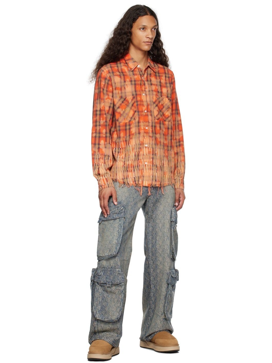 Amiri o1w1db10125 Denim Cargo Pant in Indigo Size US 36 / EU 52 - 4 Thumbnail