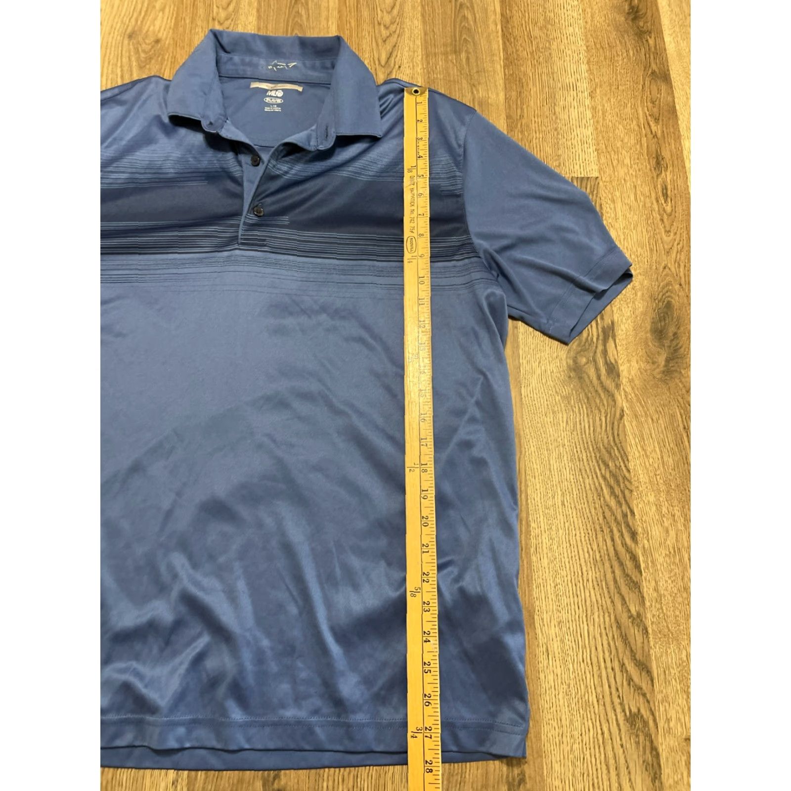 Vintage Greg Norman Shirt Men Polo Short Sleeve Blue Large ML75 PLAY DRY Size US L / EU 52-54 / 3 - 7 Thumbnail
