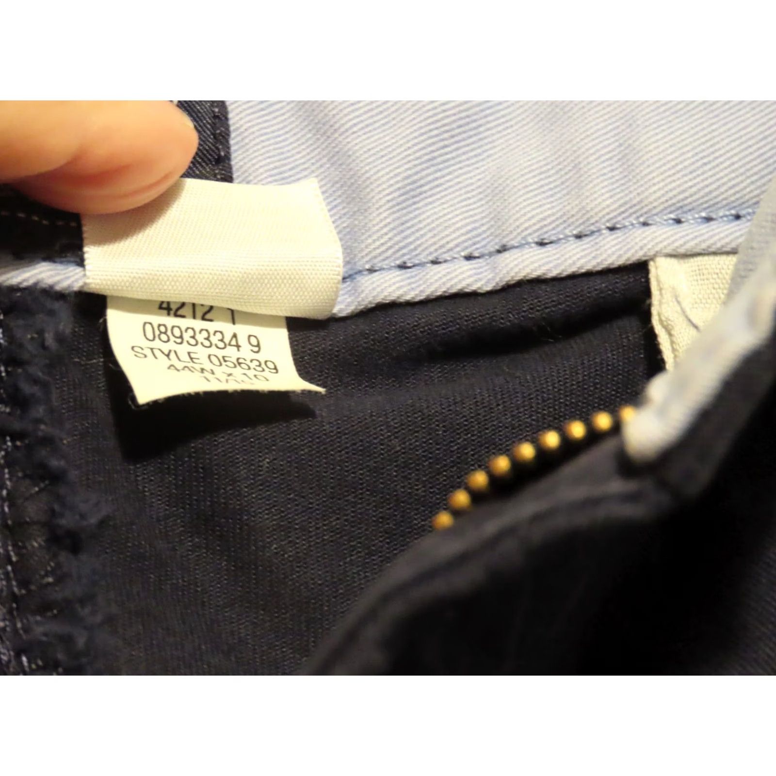 Vintage Saddlebred Shorts Chinos Mens 44W Big & Tall Navy Blue Flat Front Zip Pocket Slim Inseam 10" Cotton Denim Casual Travel Summer Modern Size US 44 / EU 60 - 4 Thumbnail