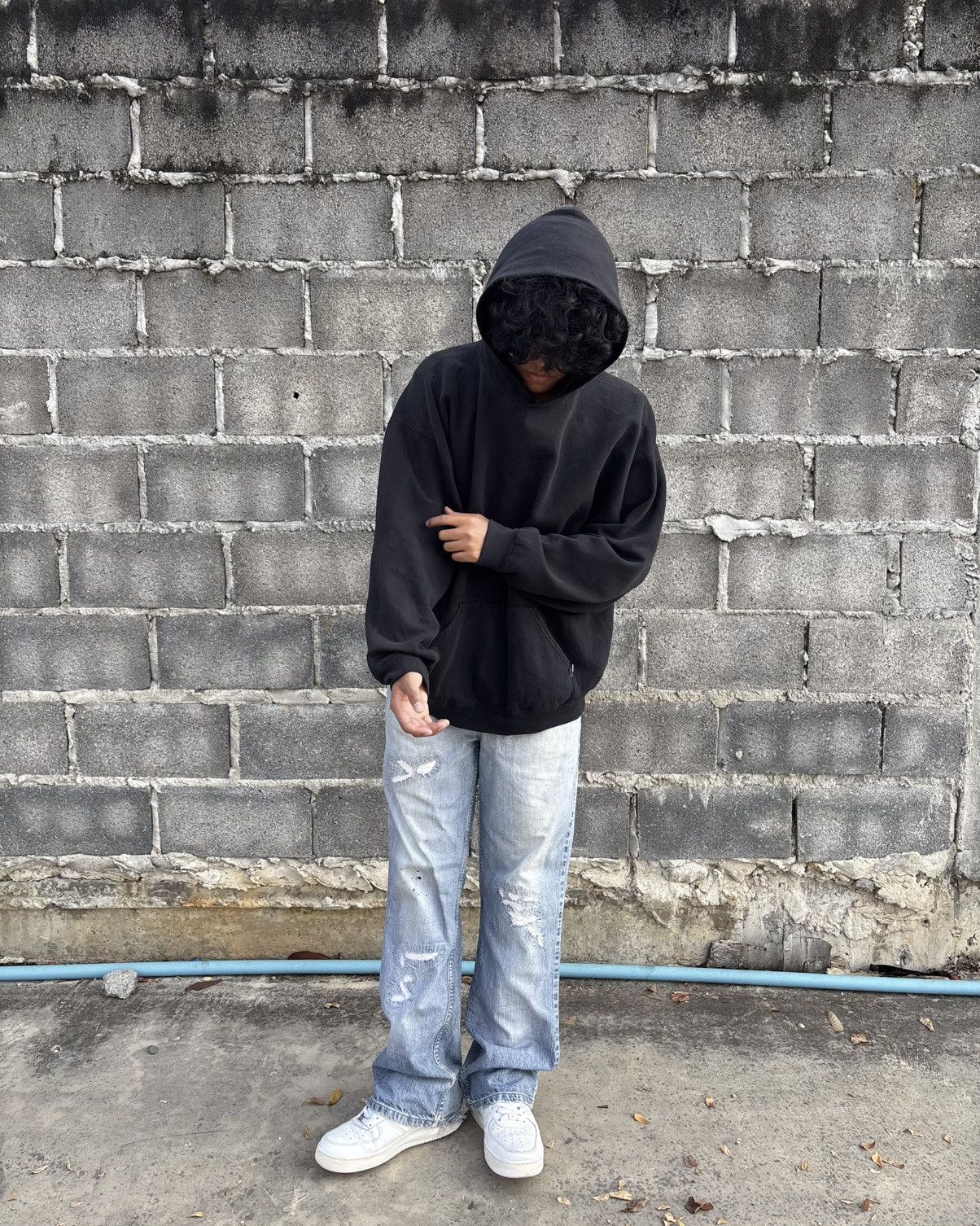 Russell Athletic Vintage Faded Russell Athletic Hoodie Blank (2XL) Size US XXL / EU 58 / 5 - 4 Thumbnail