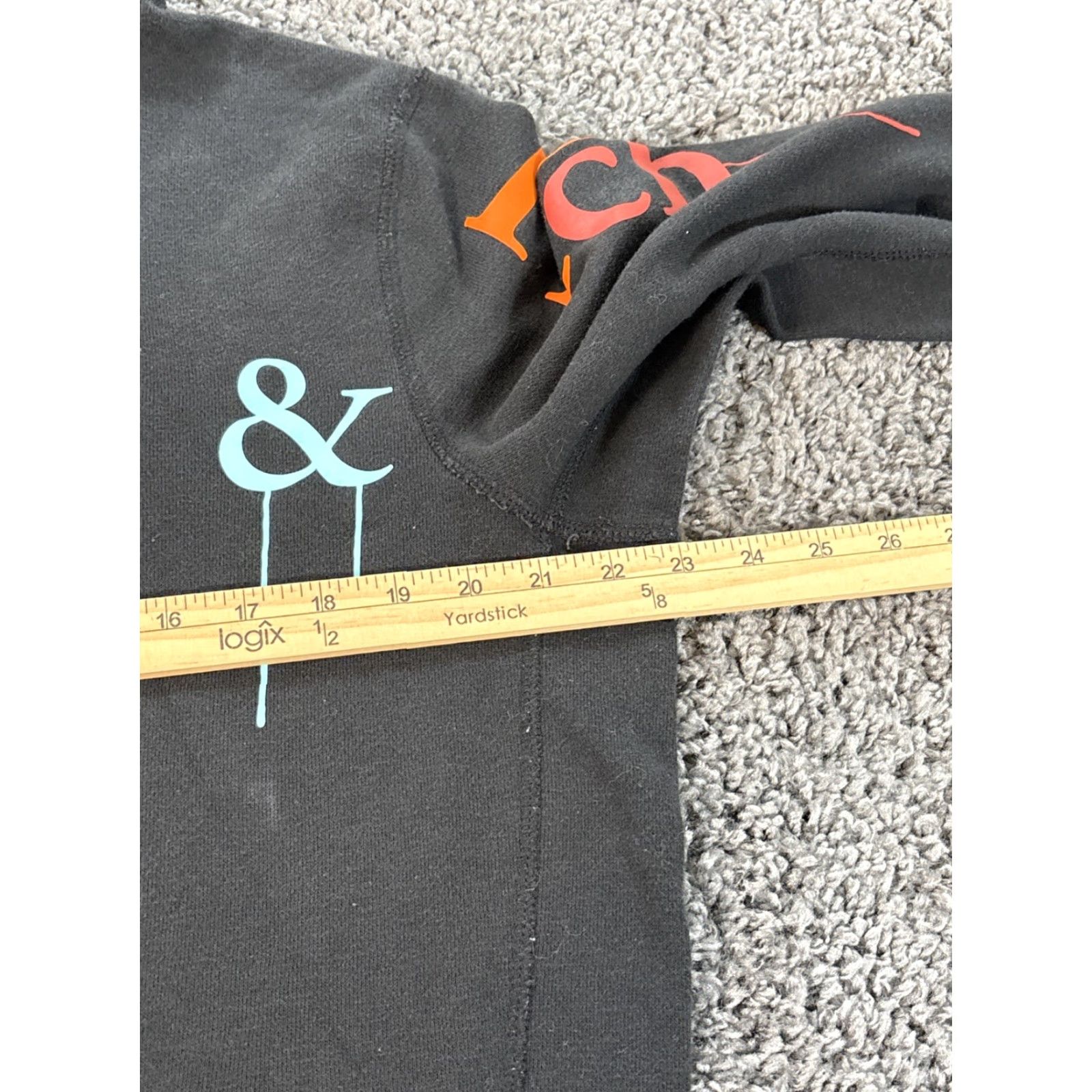 Rainbow Abercrombie & Fitch Rainbow Hoodie Mens Large Spellout Paint Drip Sweatshirt Size US L / EU 52-54 / 3 - 3 Thumbnail