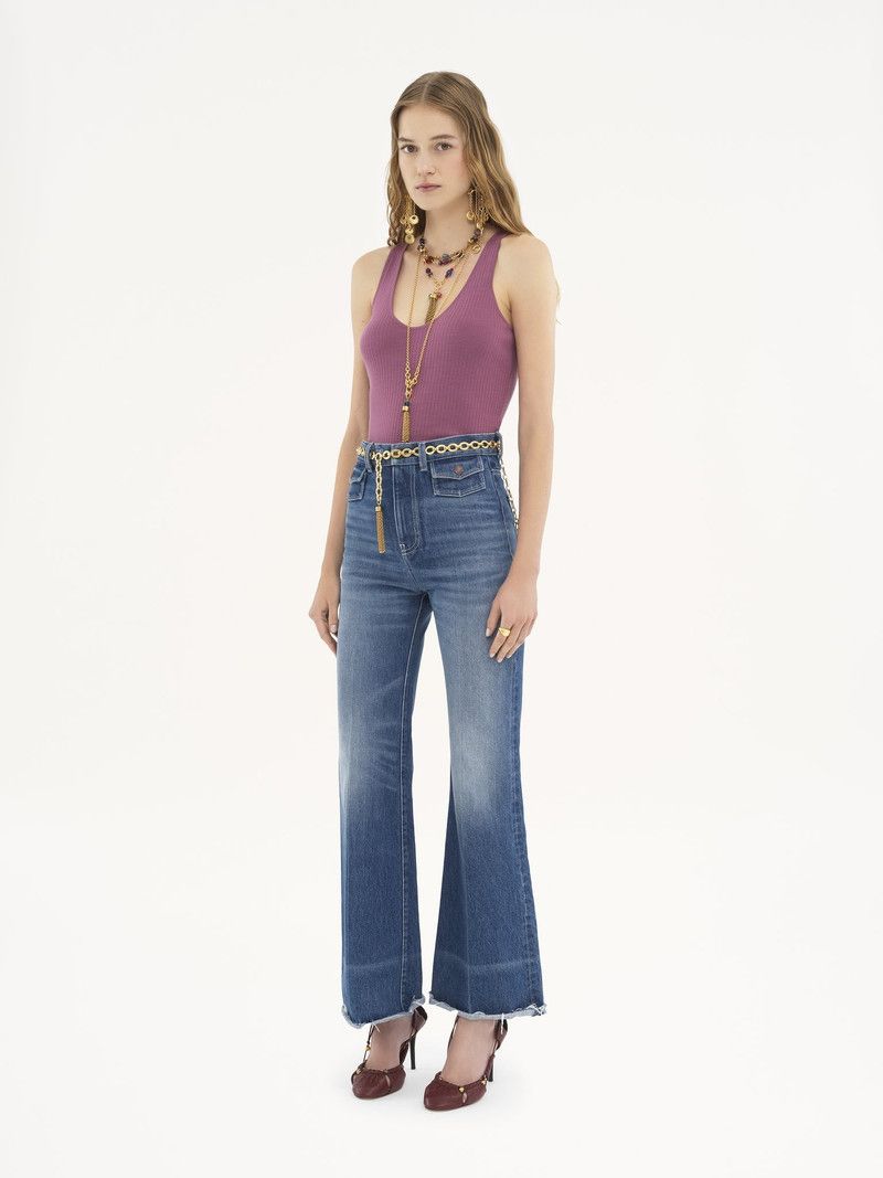 Chloe o1loc1c11125 Pullover Tank Top in Lovely Lilac Size XS / US 0-2 / IT 36-38 - 2 Thumbnail