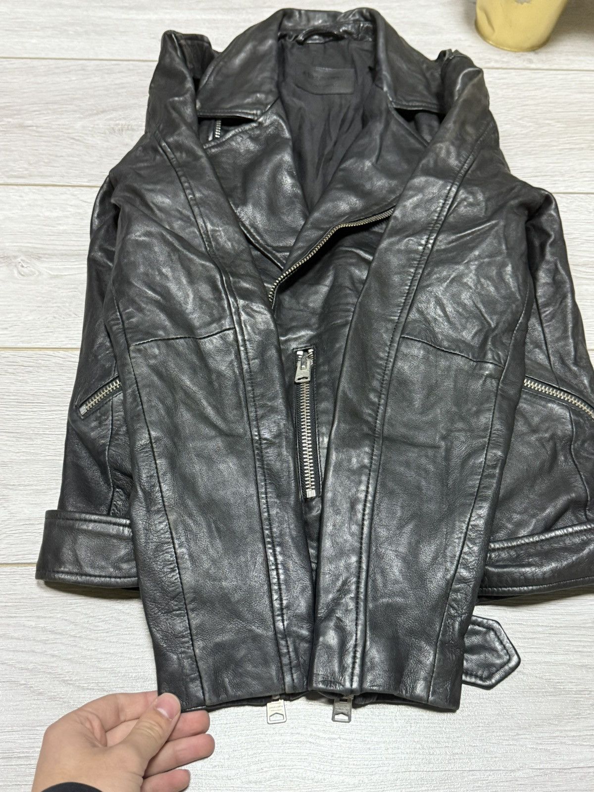 Allsaints Allsaints Kahawa biker leather zip jacket Size US S / EU 44-46 / 1 - 10 Thumbnail