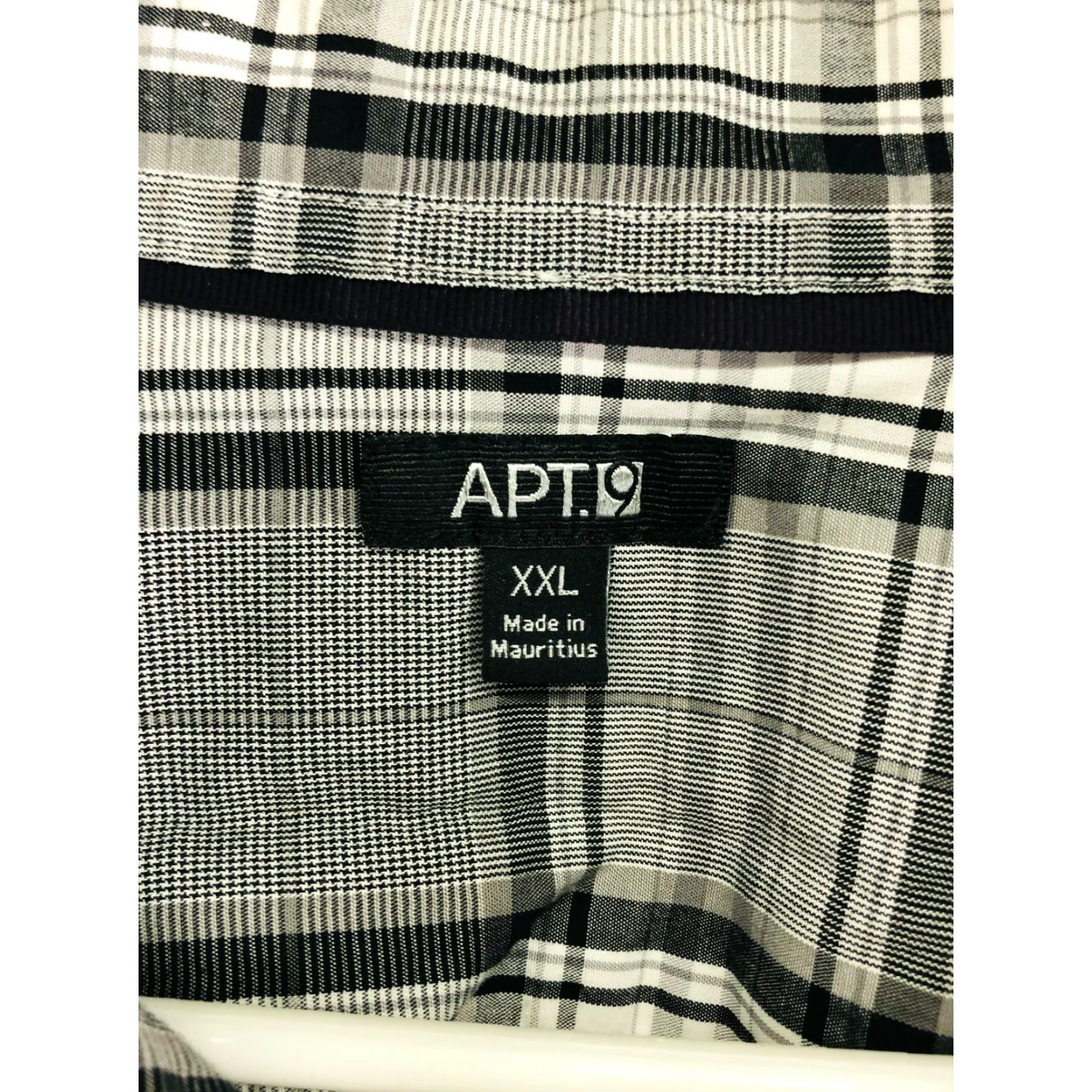 Apt. 9 Apt.9 Mens XXL Gray Plaid Long Sleeve Spread Collar Shirt Size US XXL / EU 58 / 5 - 6 Thumbnail