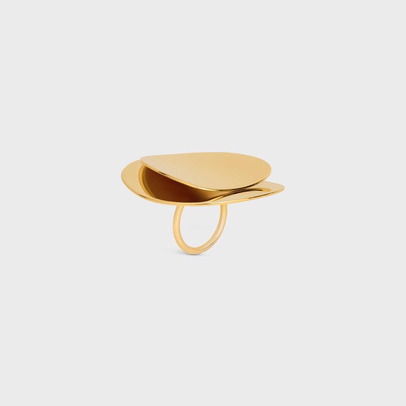 Celine o1bcso1str0126 461CB6BRA Size: OS / Petale Ring in Gold Size ONE SIZE - 2 Thumbnail