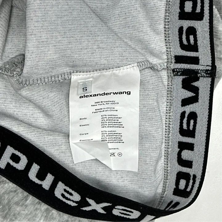 Alexander Wang Alexander Wang Gray Cropped Hooded Sweatshirt - Size S / US 4 / IT 40 - 4 Thumbnail