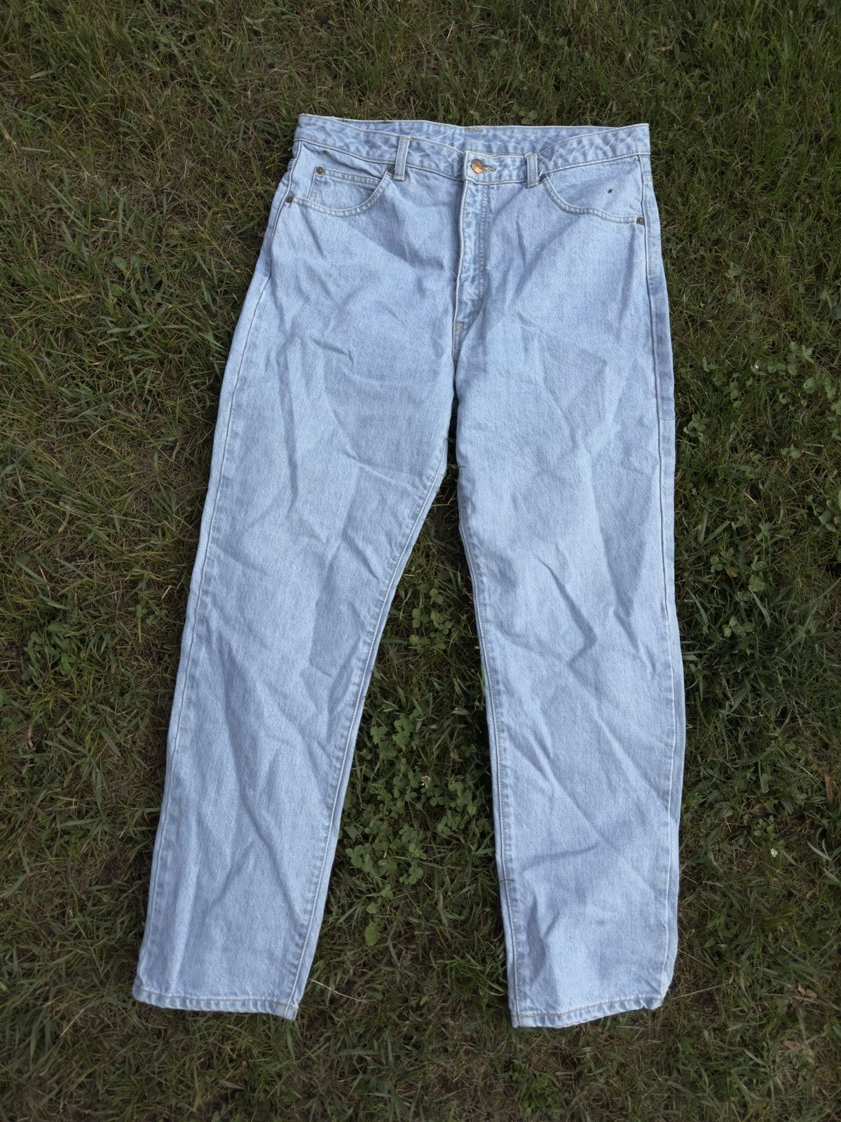 Edwin × Vintage Vintage Edwin Denim Jeans Light Blue Size US 36 / EU 52 - 2 Thumbnail