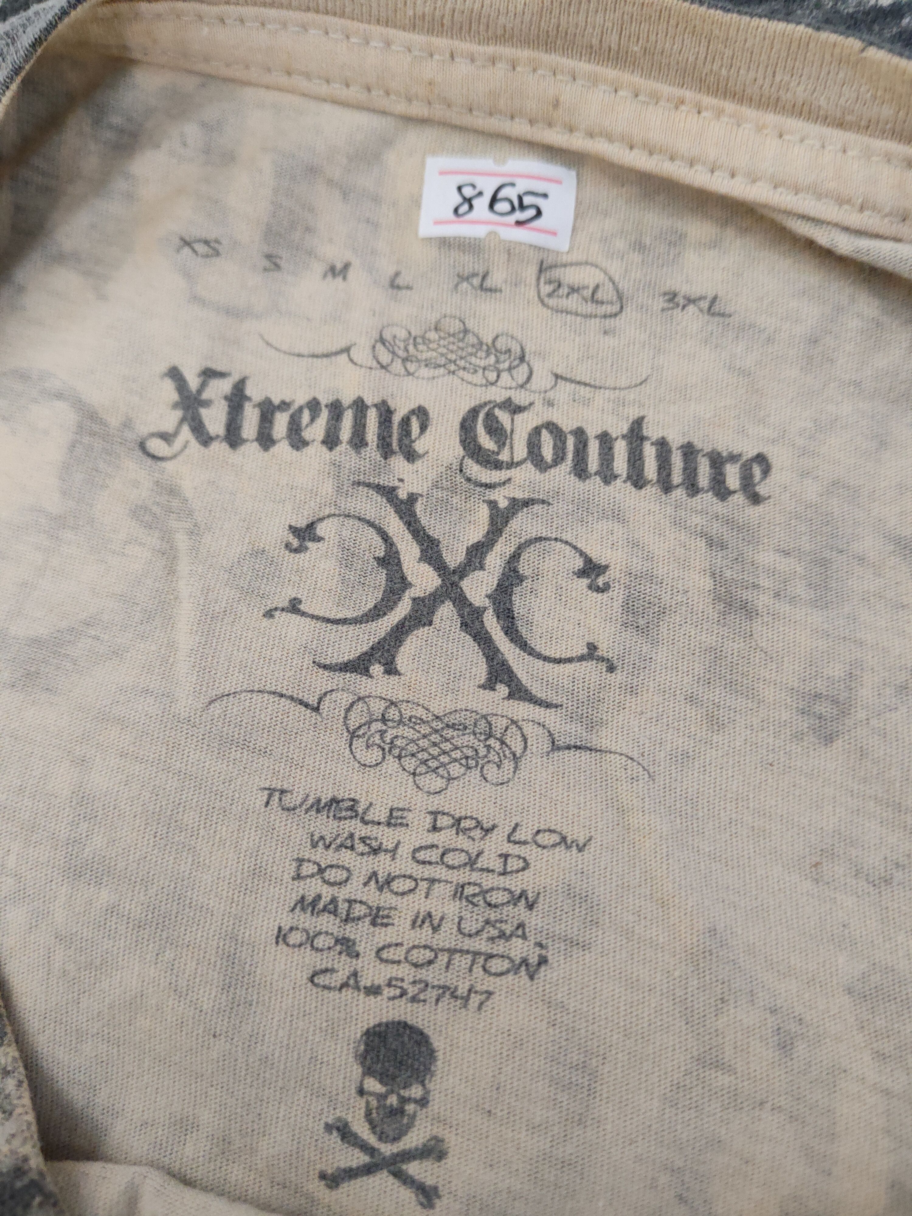 Seditionaries DL Xtreme Couture skull Short Sleeve T-shirt #865 Size US XXL / EU 58 / 5 - 10 Thumbnail