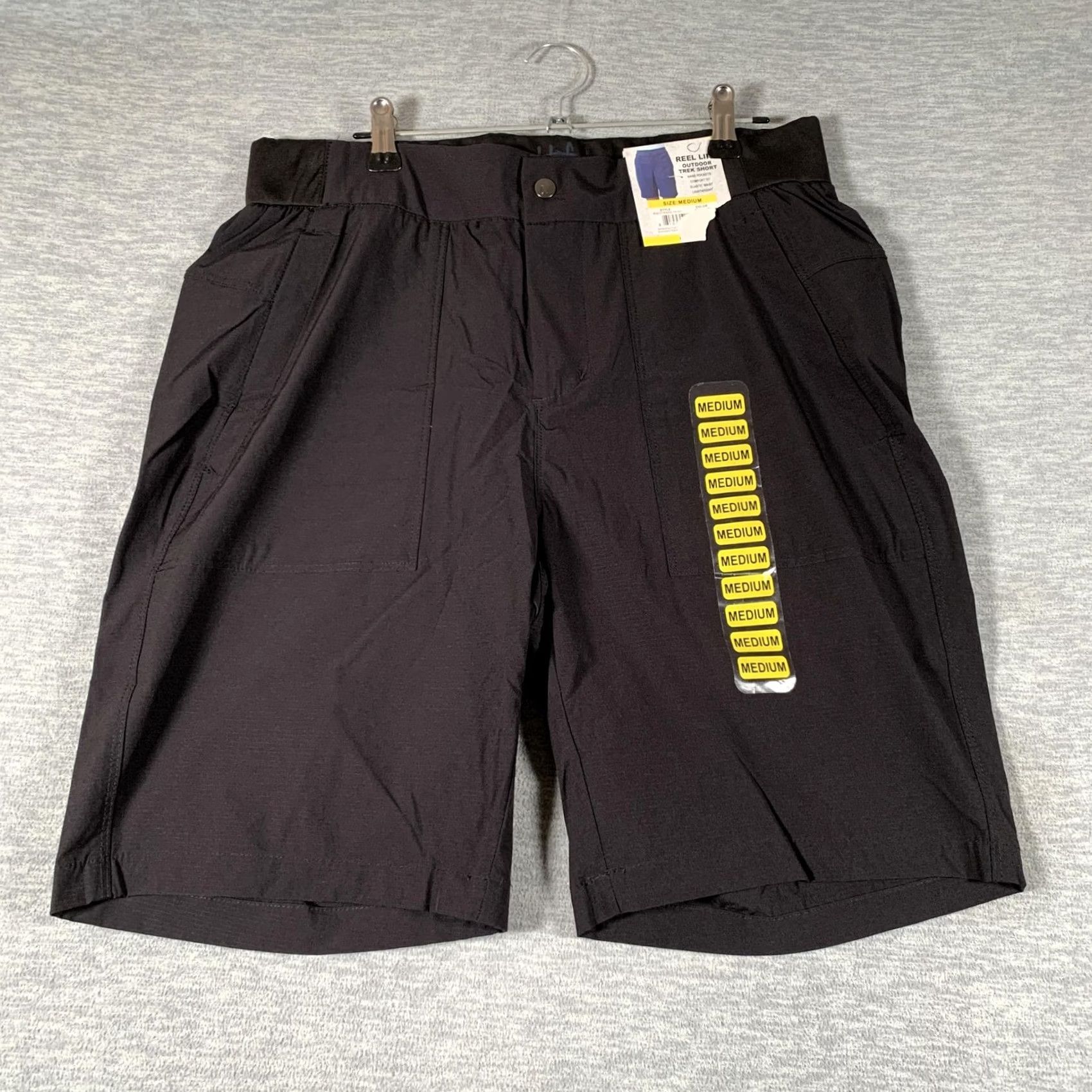 Alife Reel Life Outdoor Trek Shorts Mens Medium Black 8 Inch Inseam Fishing Hiking Size US 31 - 2 Thumbnail