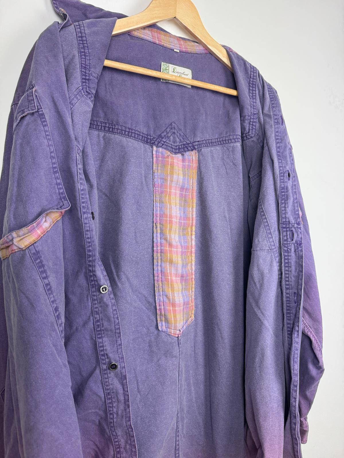 Other Vintage Lambert & Lynch Purple Wash Ombré Shirt - Size XL Size US XL / EU 56 / 4 - 5 Thumbnail