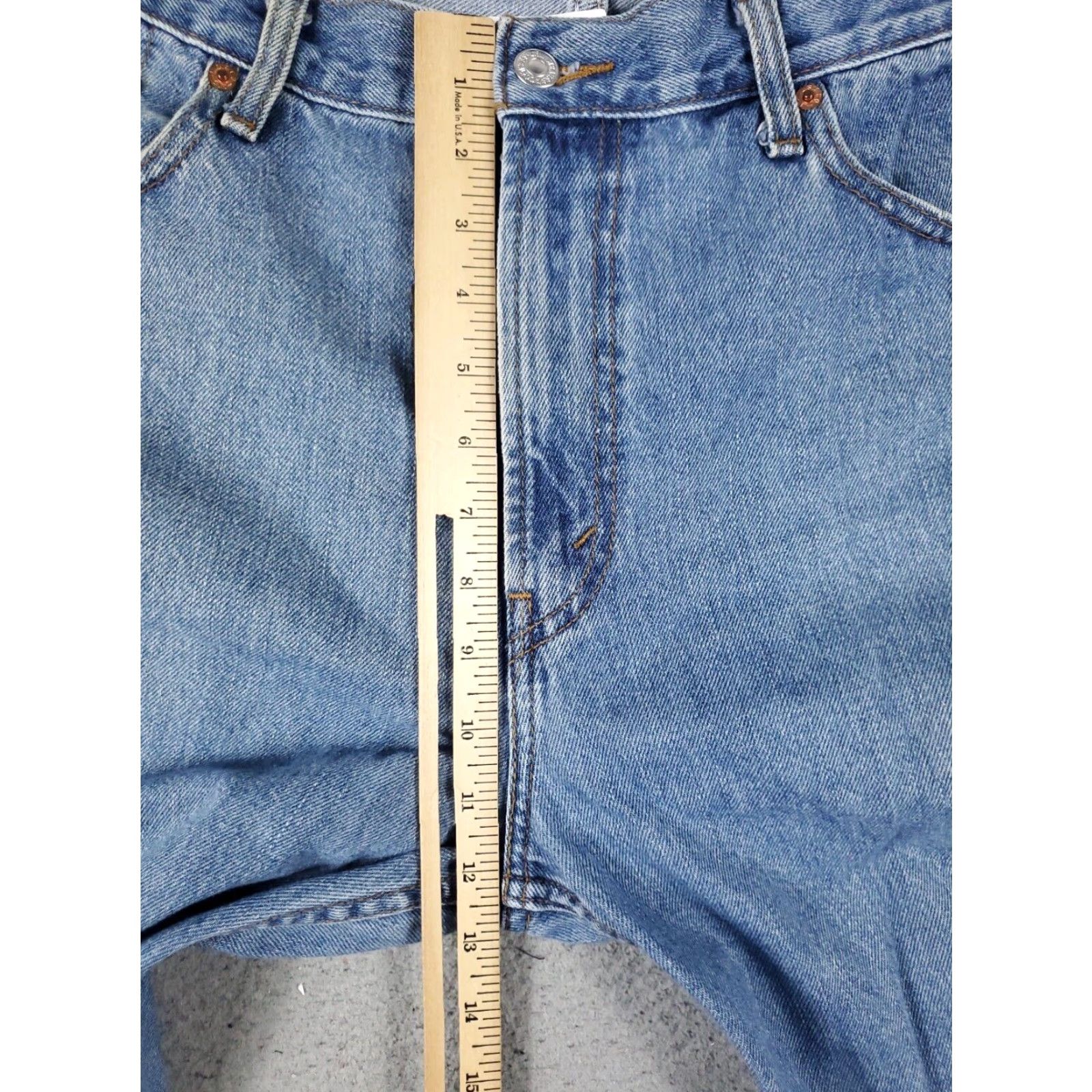 Levi's Levis Mens 36x30 Extra Large Blue Casual Straight Leg Denim Jeans Size US 36 / EU 52 - 3 Thumbnail