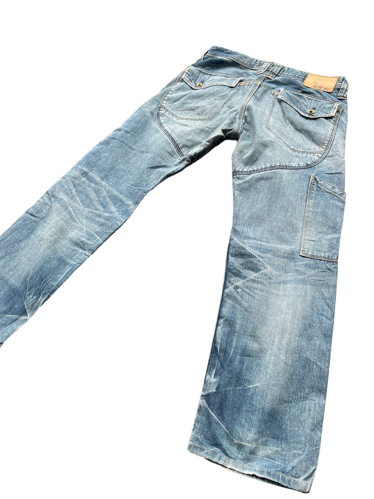 Japanese Brand × Vintage Vintage Blue Way Faded Denim Size US 33 - 7 Thumbnail