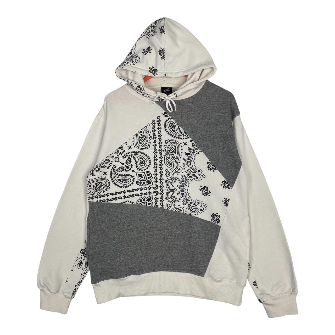 B One Soul Badana Paisley Patchwork Style Pullover Hoodie