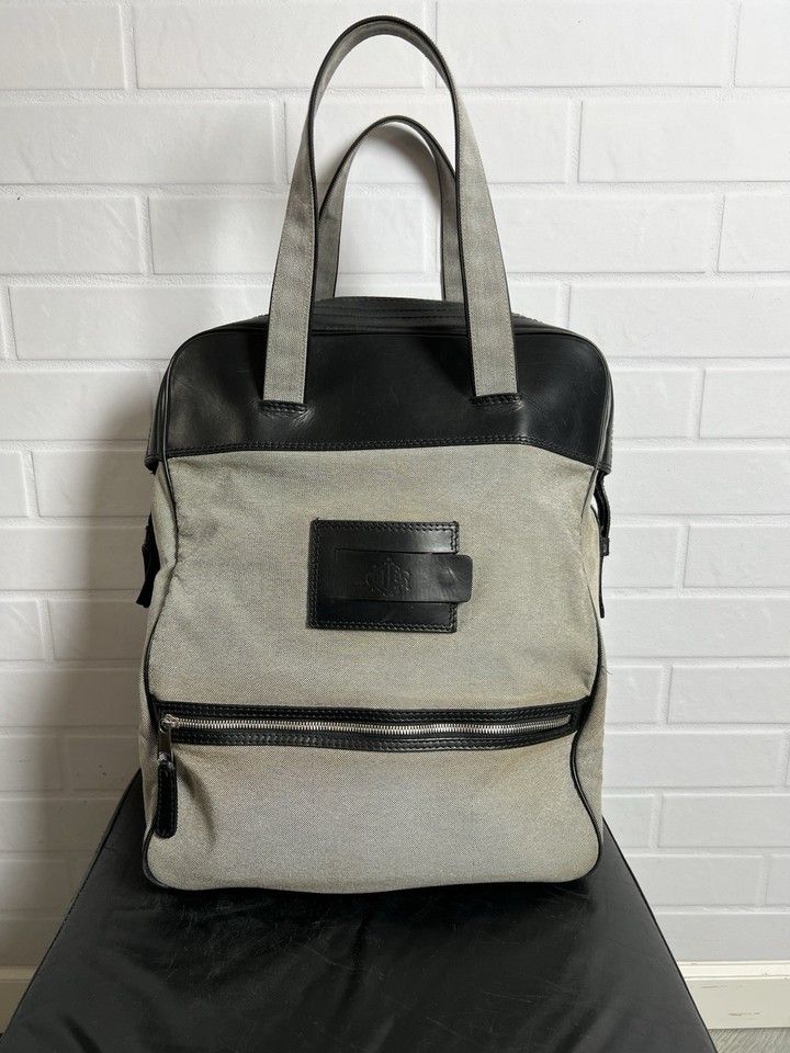Dior CHRISTIAN DIOR Fabric/Leather Large Bag Gray/Black Size ONE SIZE - 1 Thumbnail