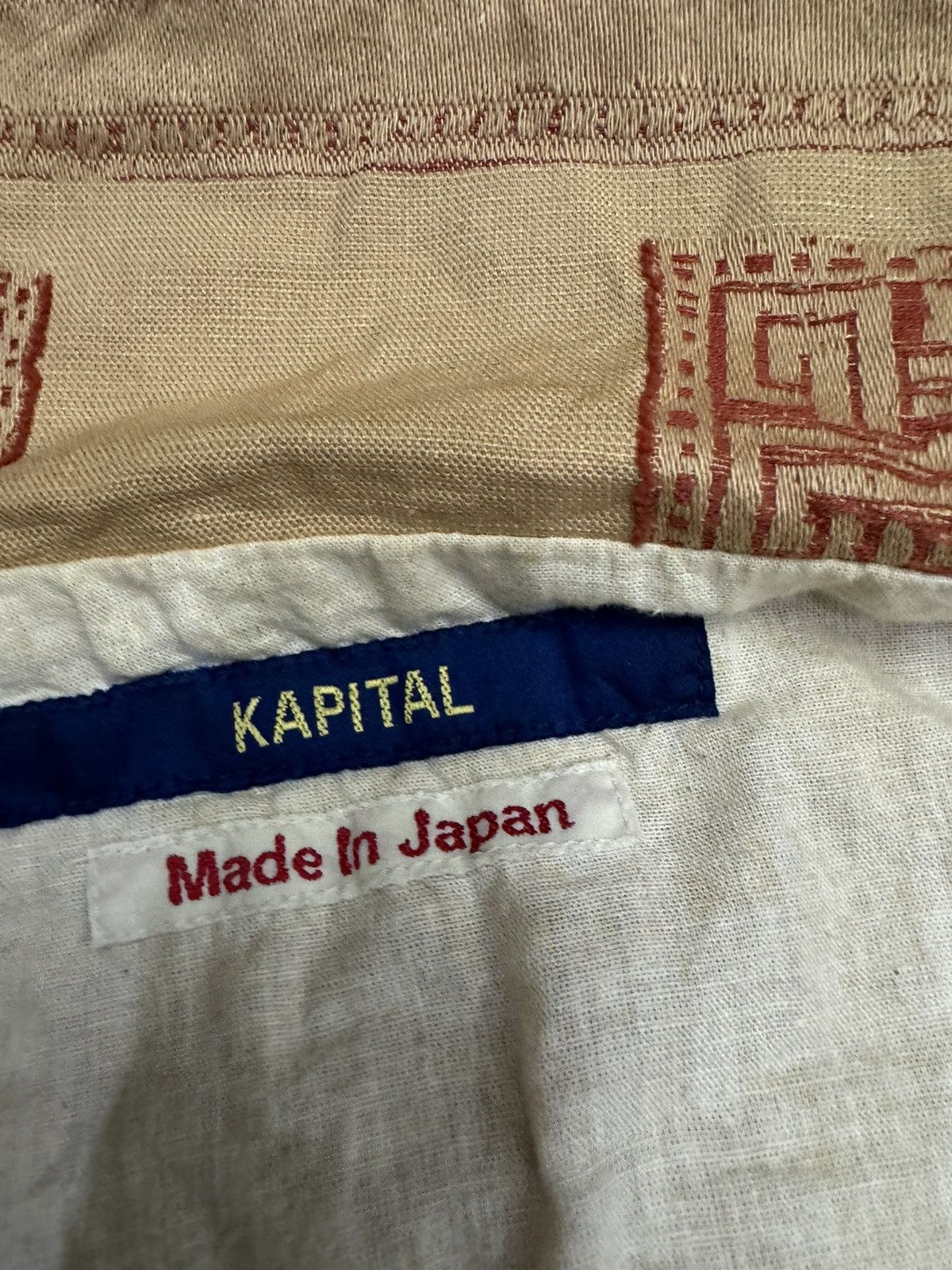 Kapital KAPITAL SHEMAGH PRINT NUMB MIXED FABRIC JACKET Size US S / EU 44-46 / 1 - 11 Thumbnail