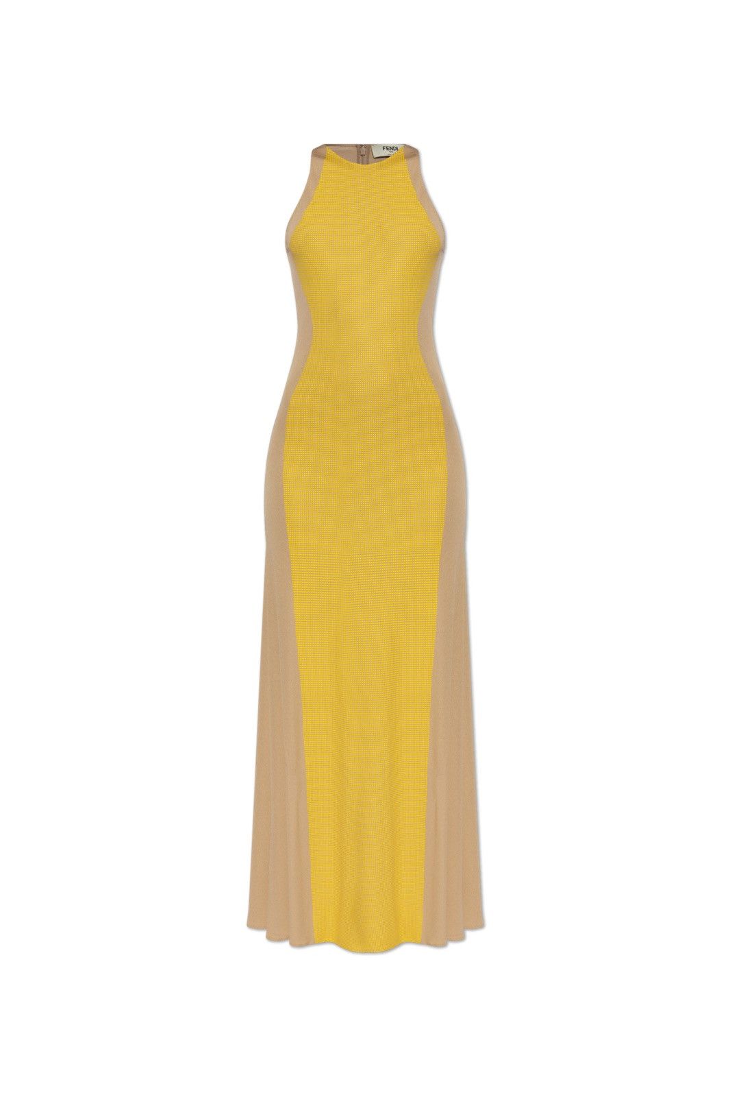 Fendi Fendi Yellow Jersey Dress Size XS / US 0-2 / IT 36-38 - 1 Thumbnail