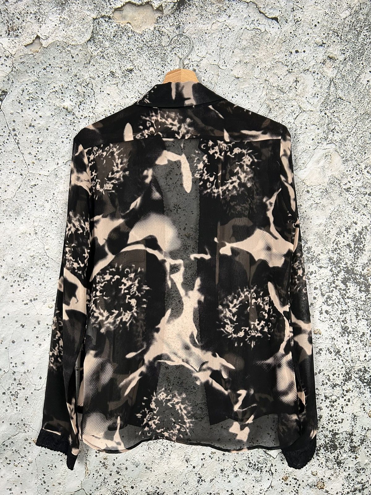 H&M Karl Lagerfeld x H&M Silk Shirt Luxury Avant-garde Rare Size S / US 4 / IT 40 - 4 Thumbnail