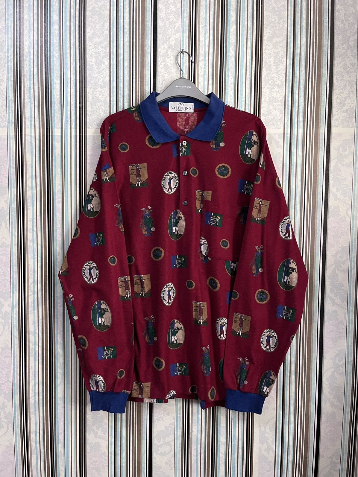 Valentino Allover poster printed #F5 Size US L / EU 52-54 / 3 - 1 Thumbnail