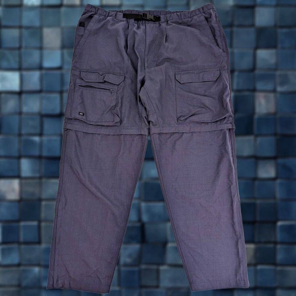 Vintage VTG Outersport Cargo Pants / Shorts 2XL Blue Men 40x31 5-Pocket Convertible Wide-Leg 90s Style Cargo (Adult) Mens Size US 39 - 1 Thumbnail
