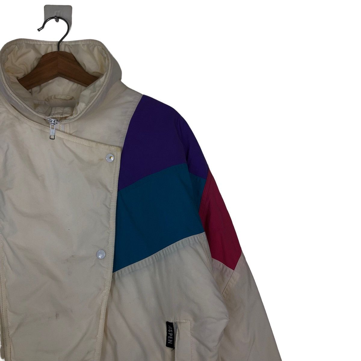 Japanese Brand 🔥Vintage Biker Jacket Aspen Japan Mix Colour Streetwear Size US M / EU 48-50 / 2 - 6 Thumbnail