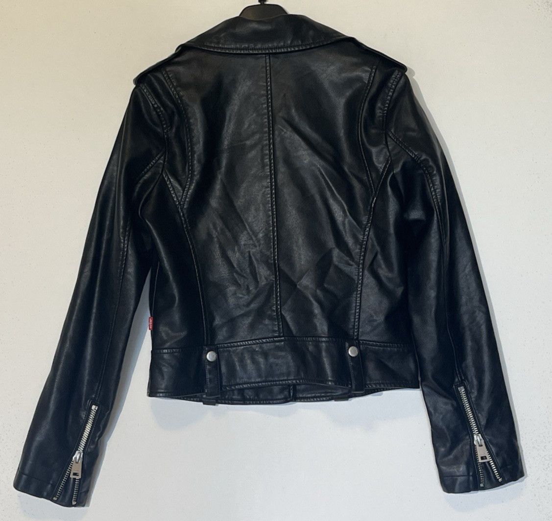 Levi's Levi's Faux Leather Asymmetrical Zip Motorcycle Moto Jacket Size S / US 4 / IT 40 - 4 Thumbnail
