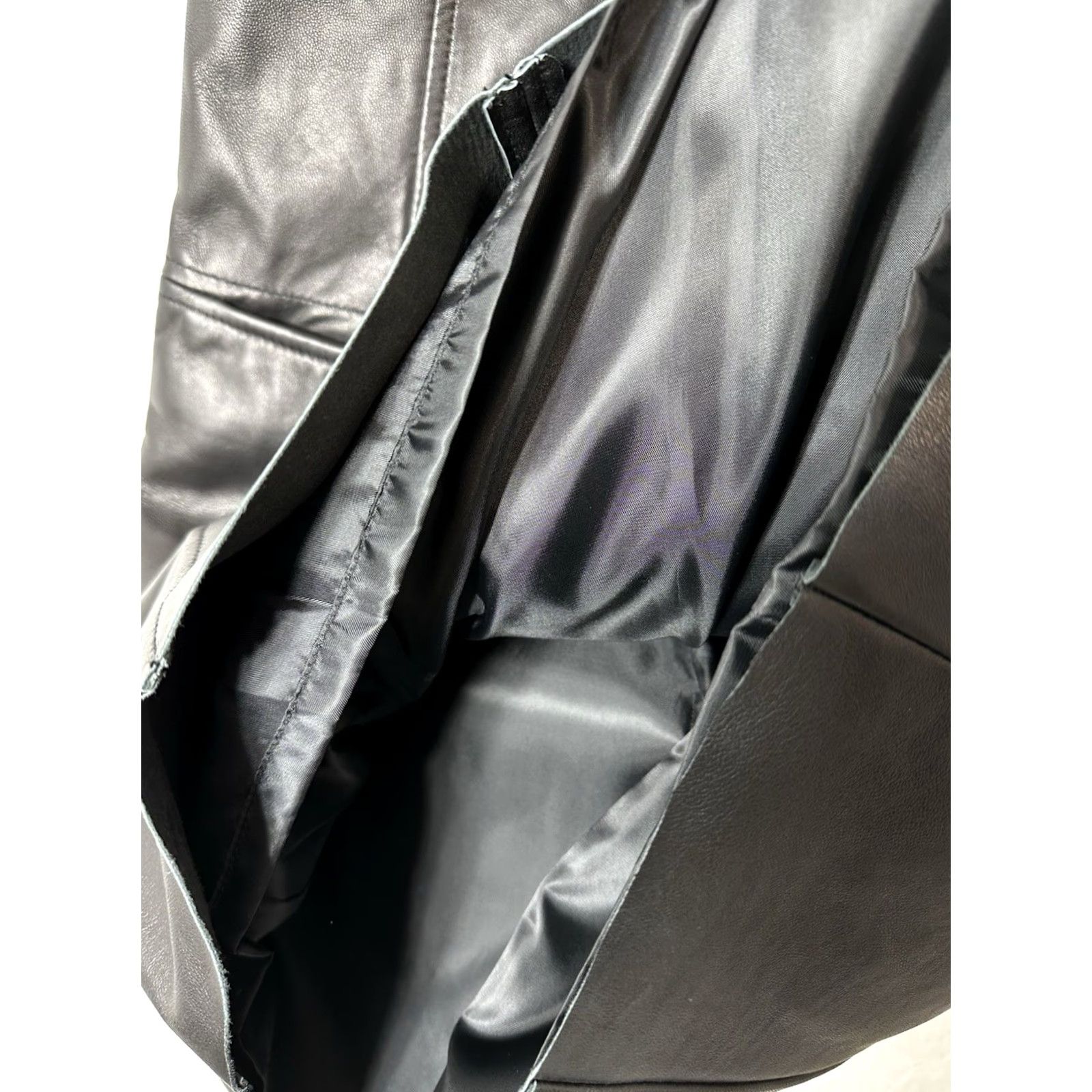 Vintage Gianni Bini Shirt Womens XS Black Leather Dress Sleeveless Sheath Party Cocktail Size S Size S / US 4 / IT 40 - 7 Thumbnail
