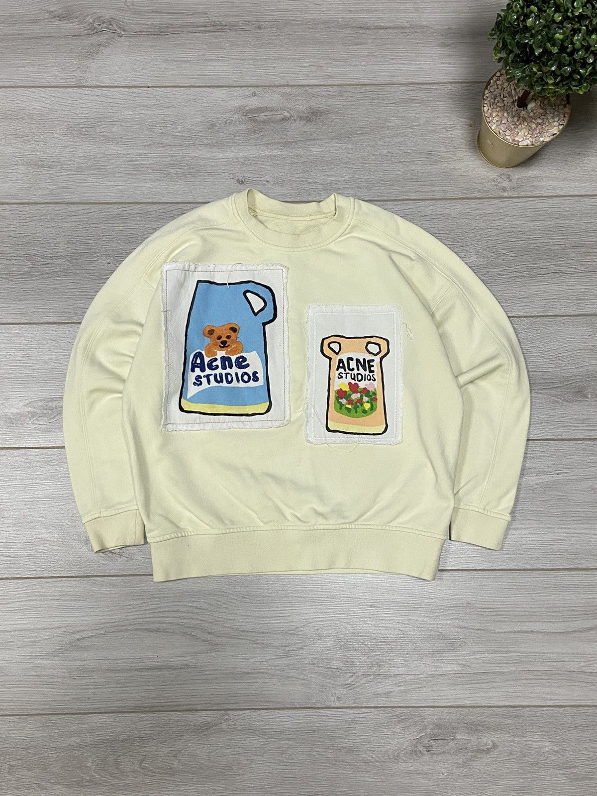 Acne Studios Acne bear Grant Levy Lucero Ceramic Patches Sweatshirt Size M / US 6-8 / IT 42-44 - 1 Thumbnail