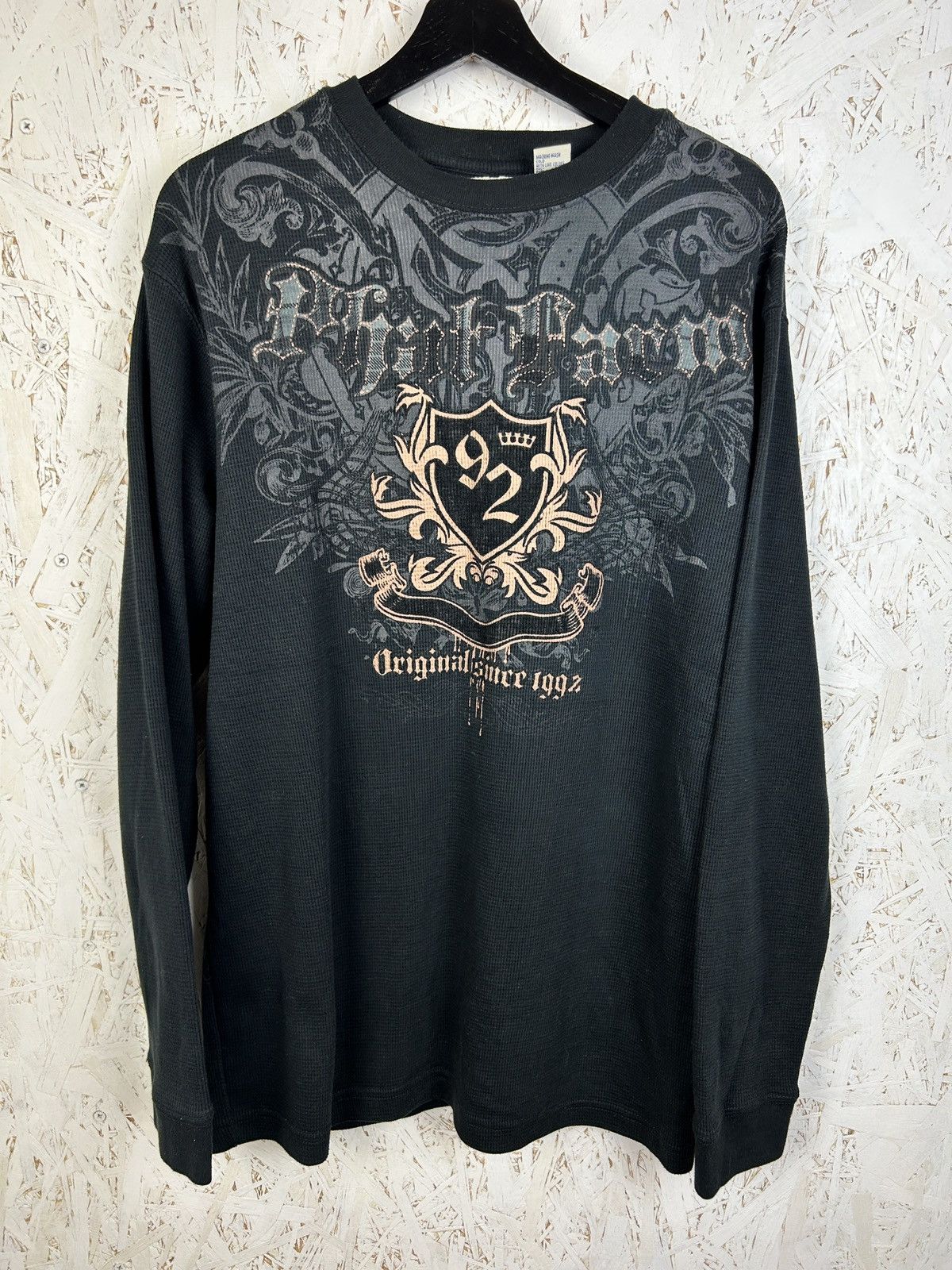 Phat Farm 00s Phat Farm Affliction Style Thermal Y2K Long Sleeve Size US L / EU 52-54 / 3 - 1 Thumbnail
