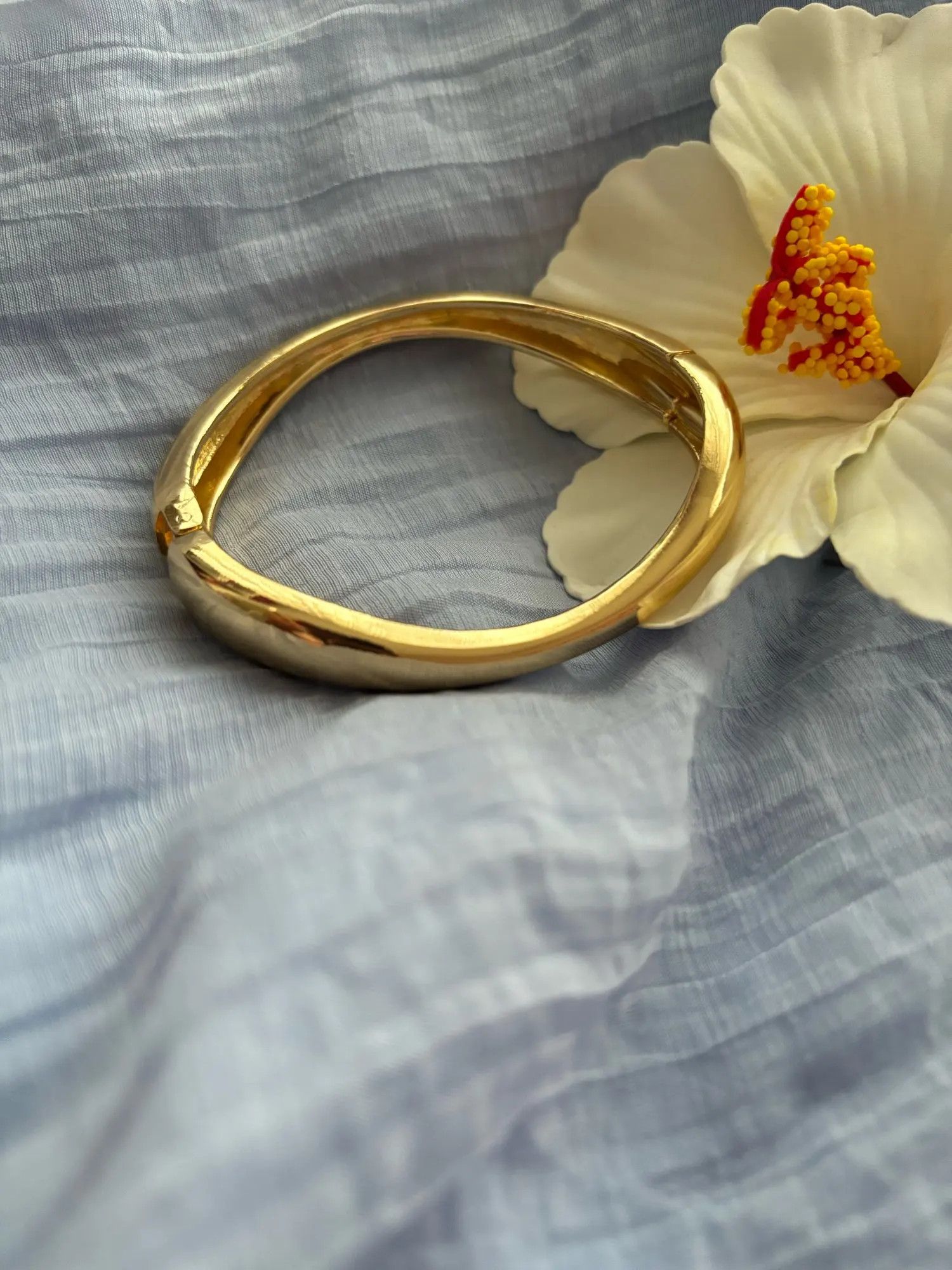 Jewelry Metal Cuff Geometric Spring Bracelet Size ONE SIZE - 4 Thumbnail