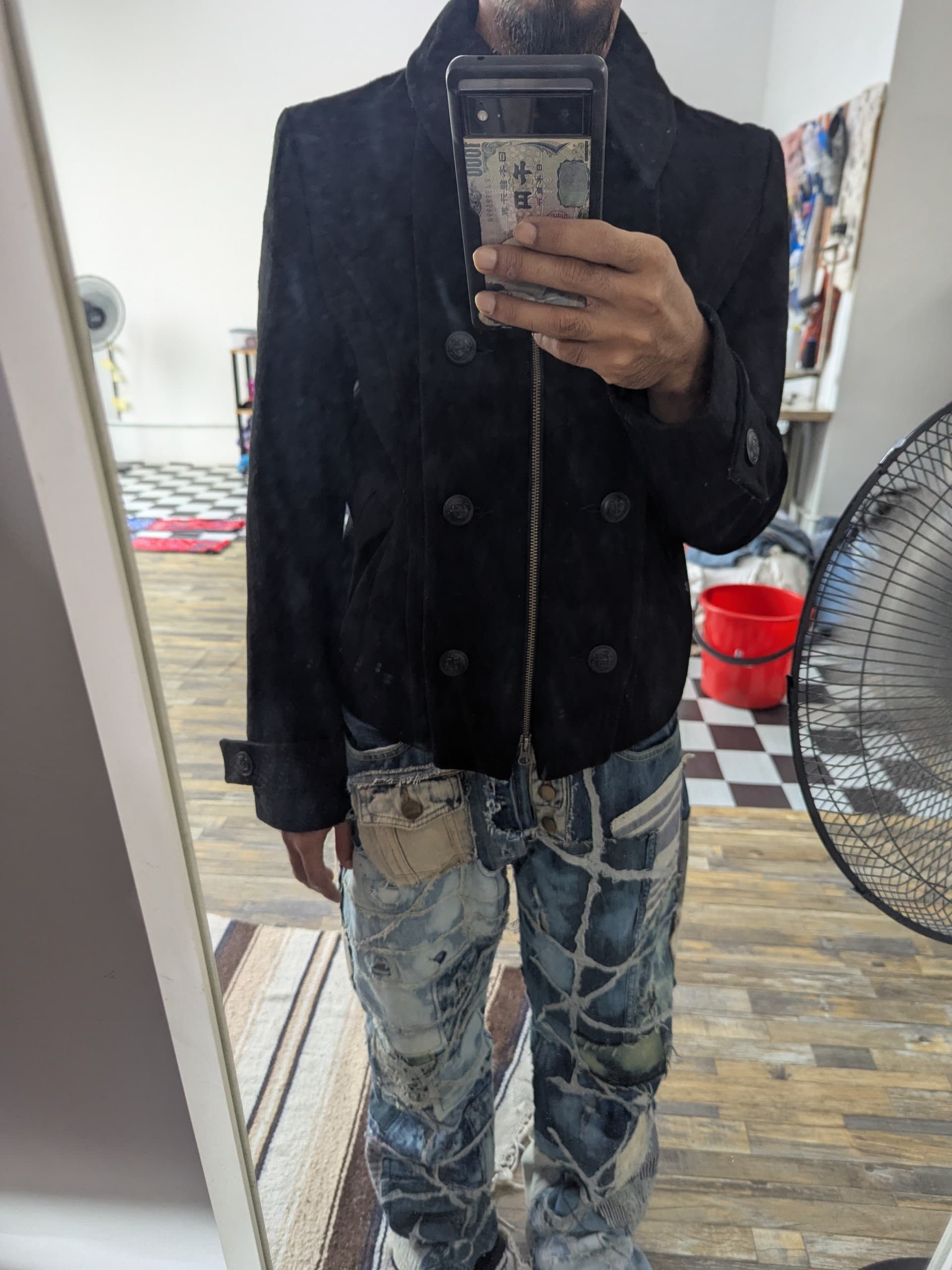 Japanese Brand × PPFM × Seditionaries Vintage PPFM Jacket Double Breast Wool Jacket Size US S / EU 44-46 / 1 - 18 Thumbnail